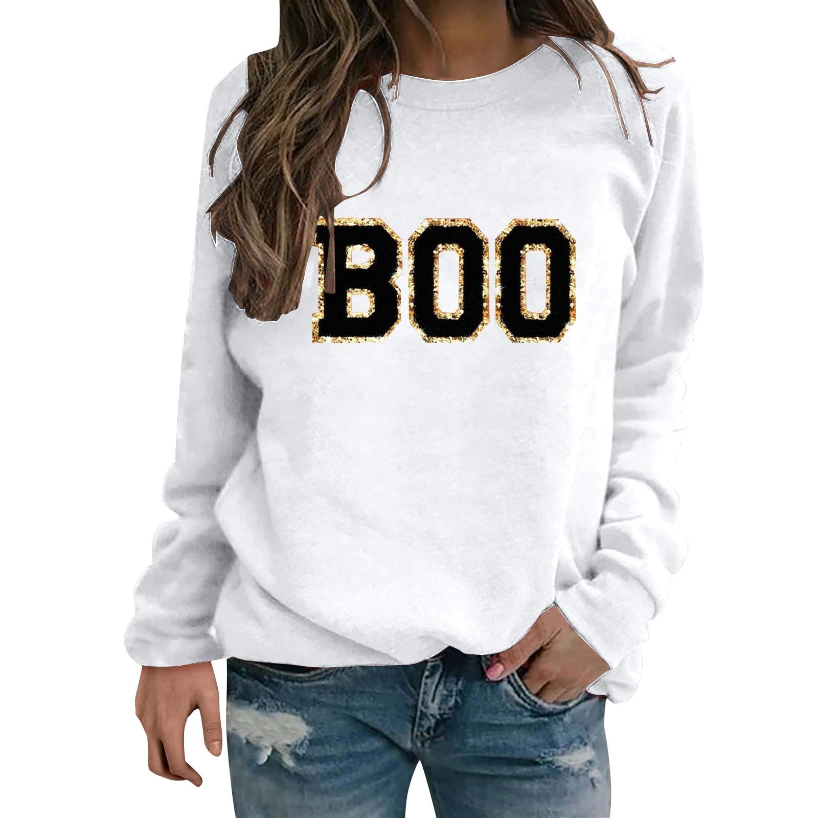 2024 Sudaderas Mujer Sudadera cálida Informal a la para Mujer, Camisa de Manga Larga con Cuello y Estampado, Sudaderas de Invierno para Mujer Otoño para Mujer sin Capucha