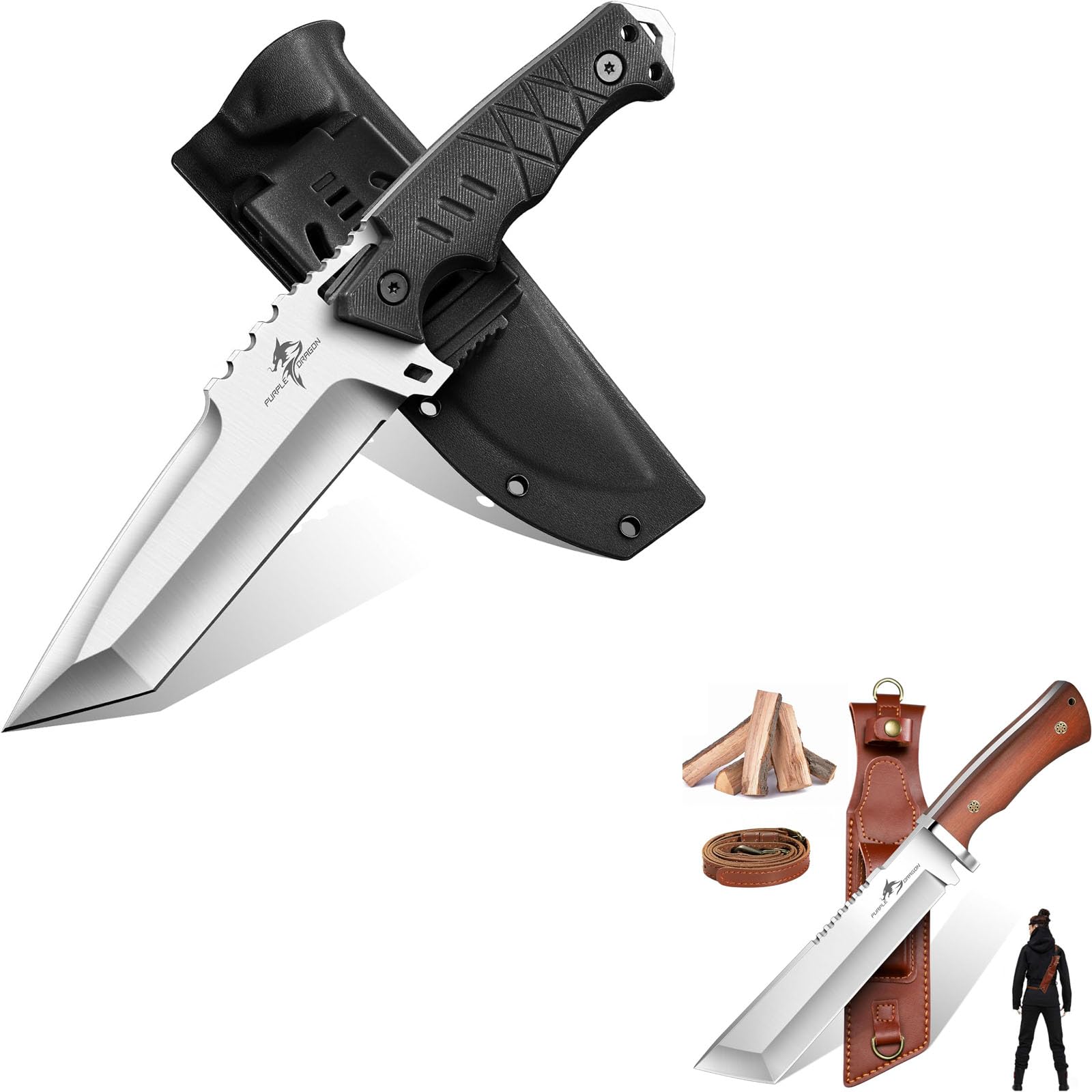 Purple Dragon Großes Messer Outdoor Messer Survival