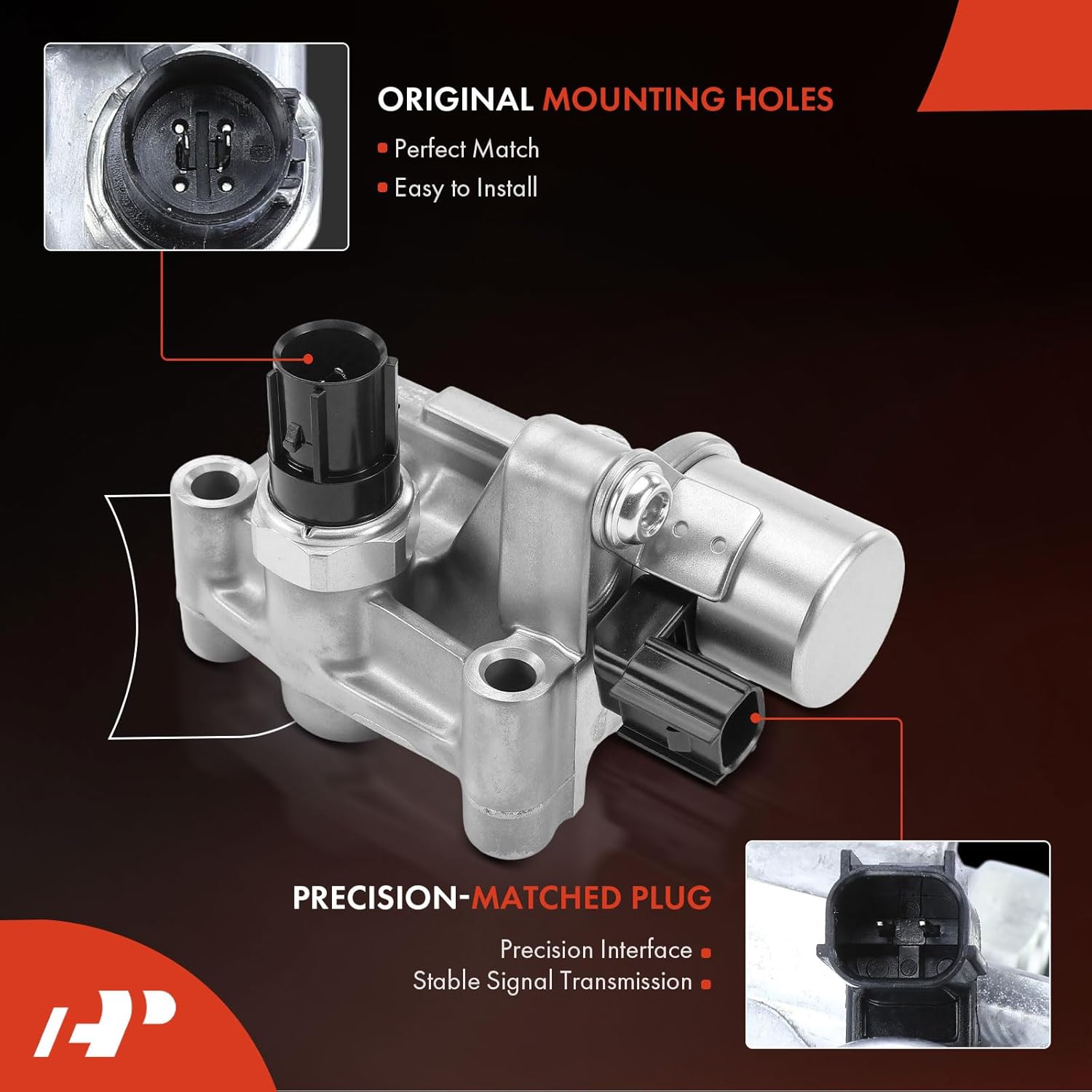 A-Premium Front Variable Valve Timing Solenoid Compatible with Honda Fit 2009-2013, CR-Z CRZ 2011-2016, 1.5L, Replace# 15810RB0G01