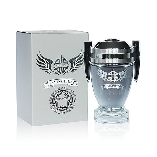 Miniatura 2 de META-BOSEM Invincible - Juego de 4 botellas de colonia para hombre, colección clásica, Eau de Parfum en espray natural, aroma fresco de aguamarina,