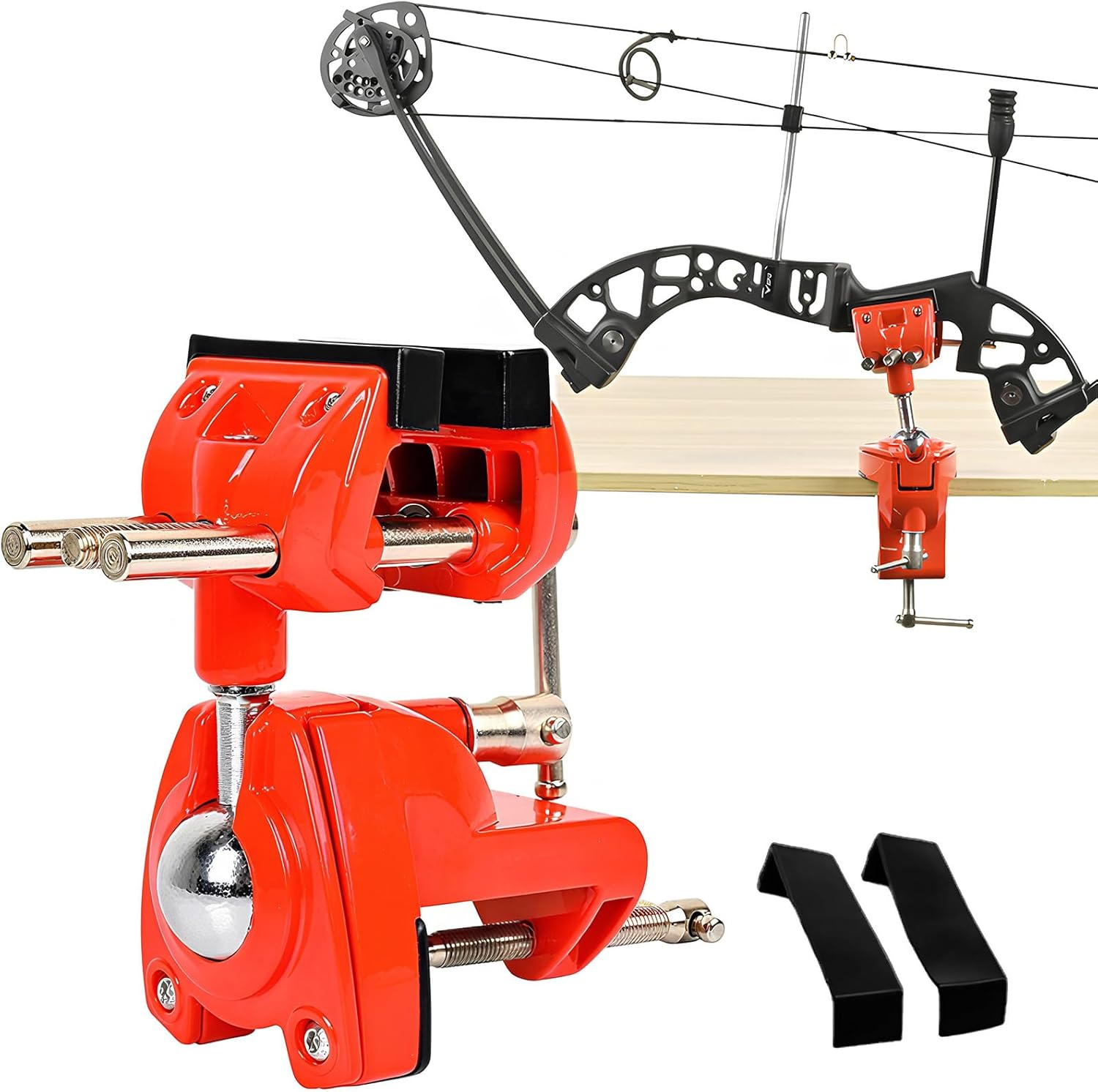 360° Rotate Universal Bow Vise - Professional Bow Vise for Compound Bow/Recurve Bow Adjustment, Removable Household Archery Accessories for Bow Tuning Set up and Repairs