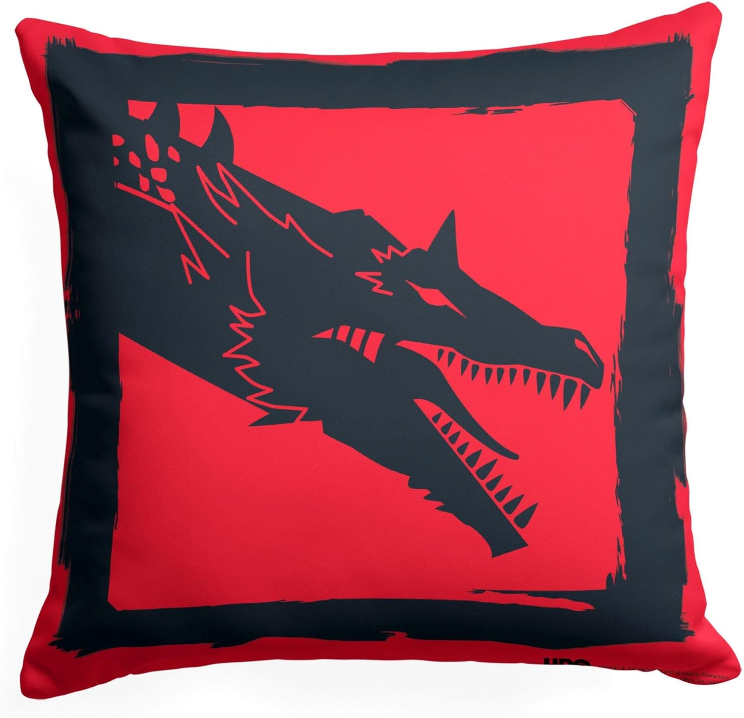 NORTHWEST Game of Thrones Pillow, 18" x 18", Year of The Dragon Red Dragon