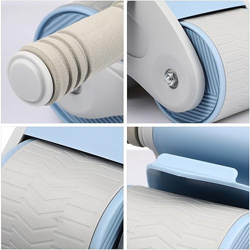 Miniatura 8 de Rueda de rodillo Ab de rebote automático con ruedas dobles ampliadas para un núcleo estable y entrenamiento abdominal, diseño ligero desmontable con