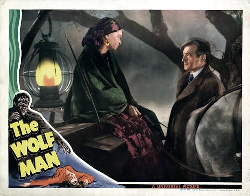 Posterazzi Póster de The Wolf Man From Left Maria Ouspenskaya Claude Rains (1941)