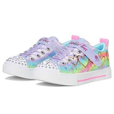 SKECHERS KIDS Twinkle Sparks Ombre Love 314823L (Little Kid) Girls Shoes Lavendar/Multi