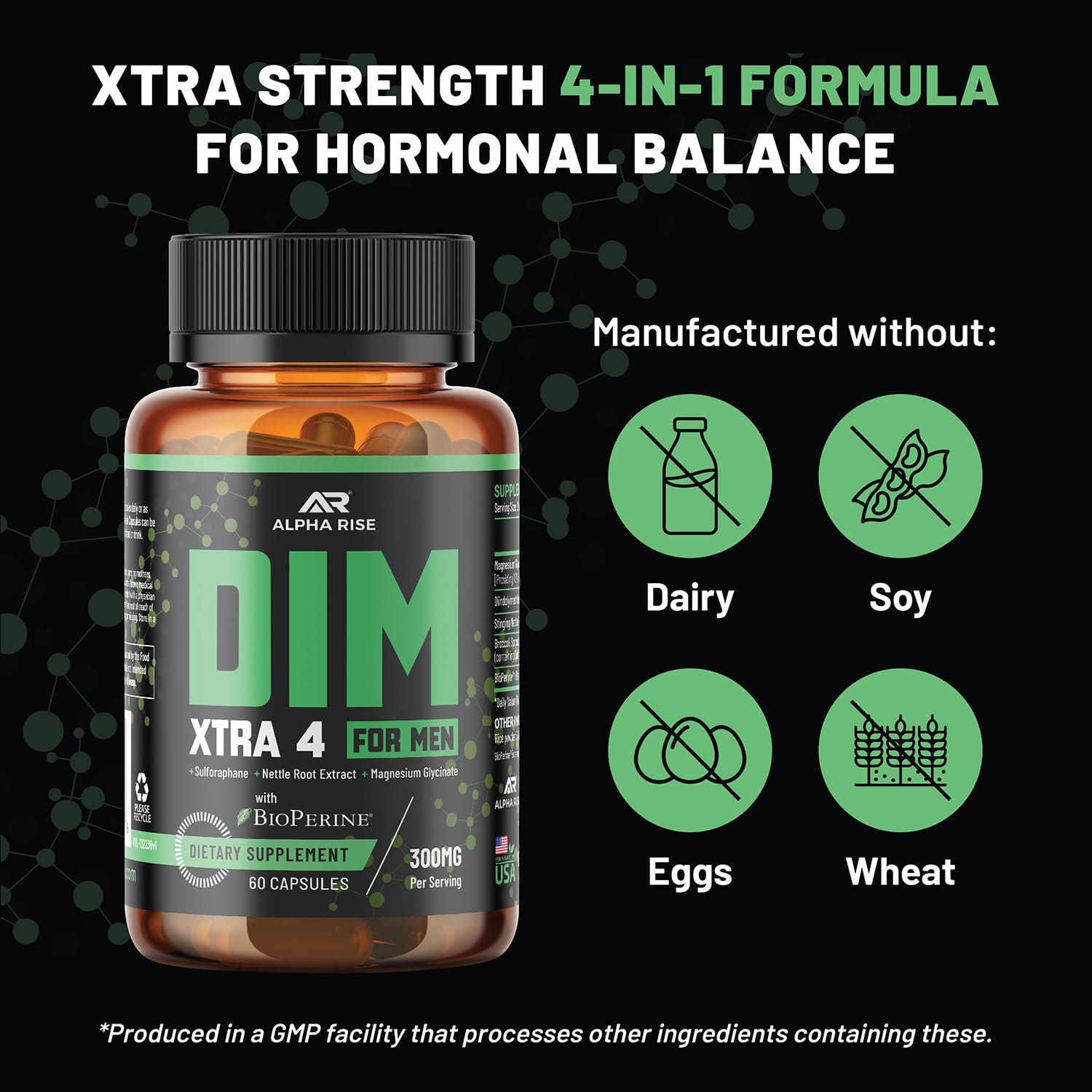 DIM Supplement for Men, Estrogen Blocker & Aromatase Inhibitor, 60 Caps — Amazon image 8