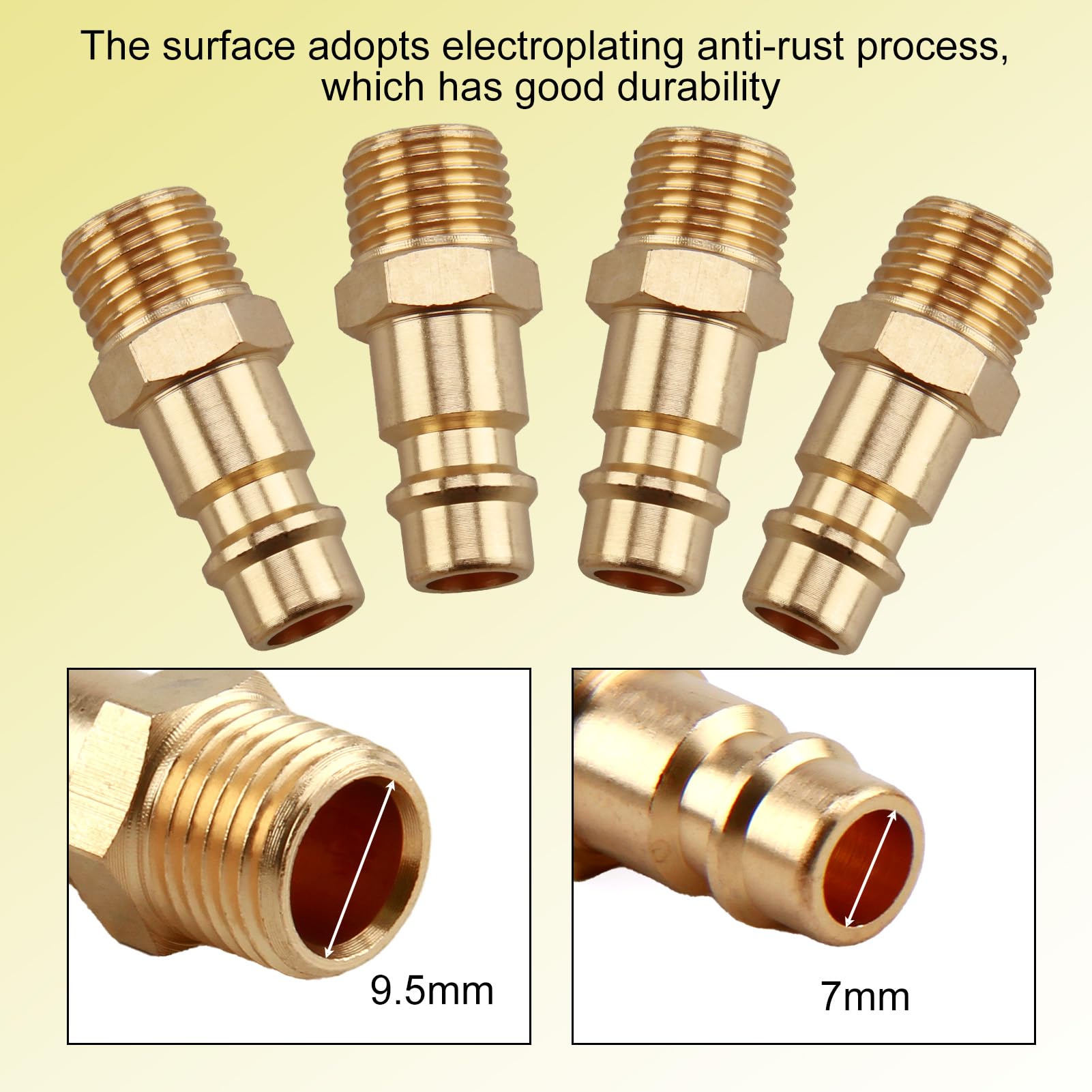 EJ.life Raccord Cannelé En Laiton G1/2 Filetage Femelle Laiton Coude