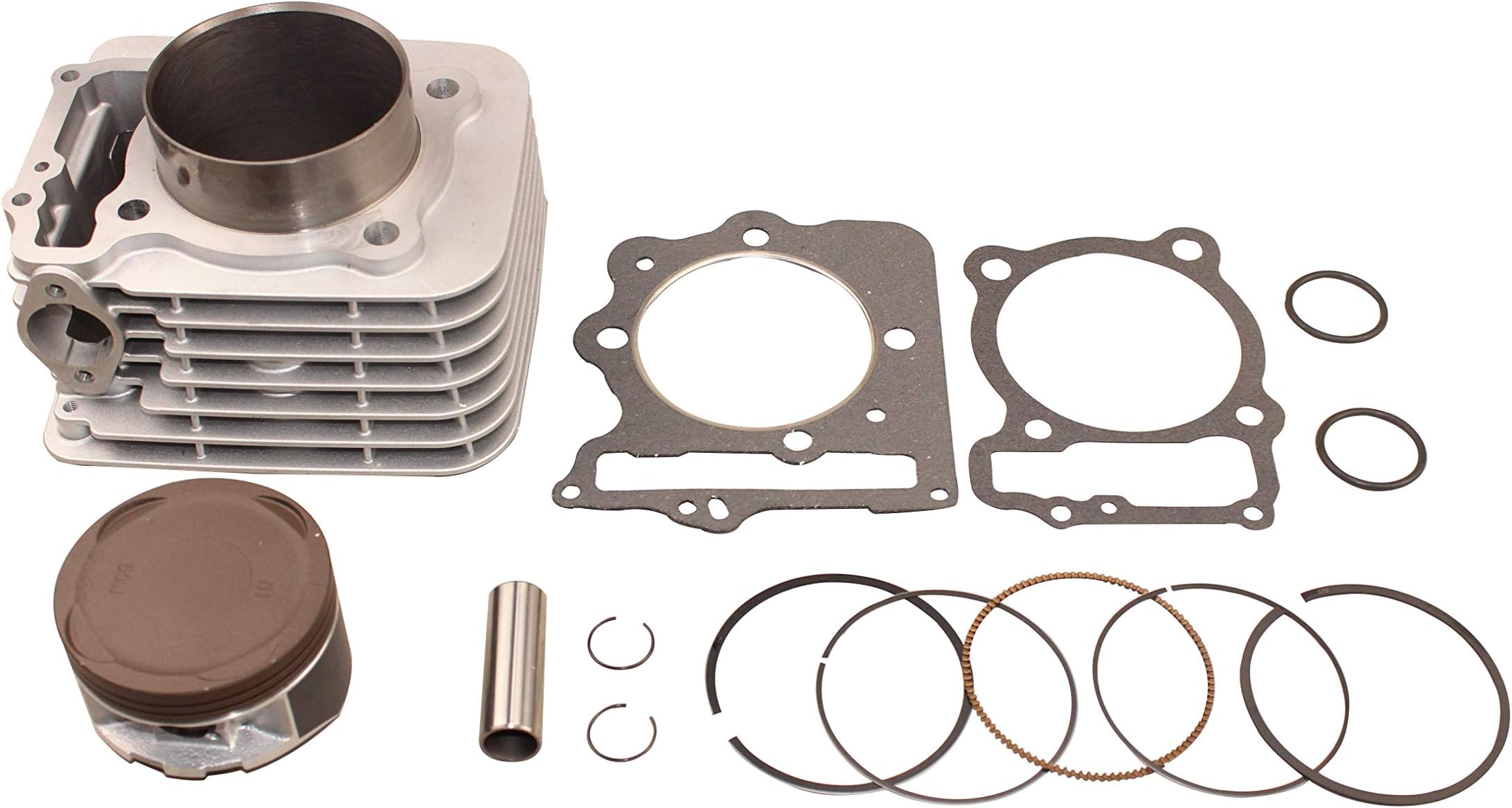 TOP NOTCH PARTS PISTON CYLINDER GASKET RINGS AIR FILTER TOP END KIT SET FITS HONDA