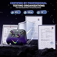 Vista 9 de ECHTPower Upgrated PC Gaming Controller TMR Hall Effect Joysticks Anti-Drift & Dual Triggers, 1000Hz Polling Rate, Turbo & Vibration, Programmable