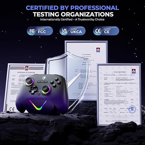 Miniatura 9 de ECHTPower Upgrated PC Gaming Controller TMR Hall Effect Joysticks Anti-Drift & Dual Triggers, 1000Hz Polling Rate, Turbo & Vibration, Programmable