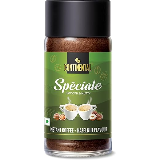 Continental Speciale Hazelnut Flavoured Coffee 50 gm Jar Mak