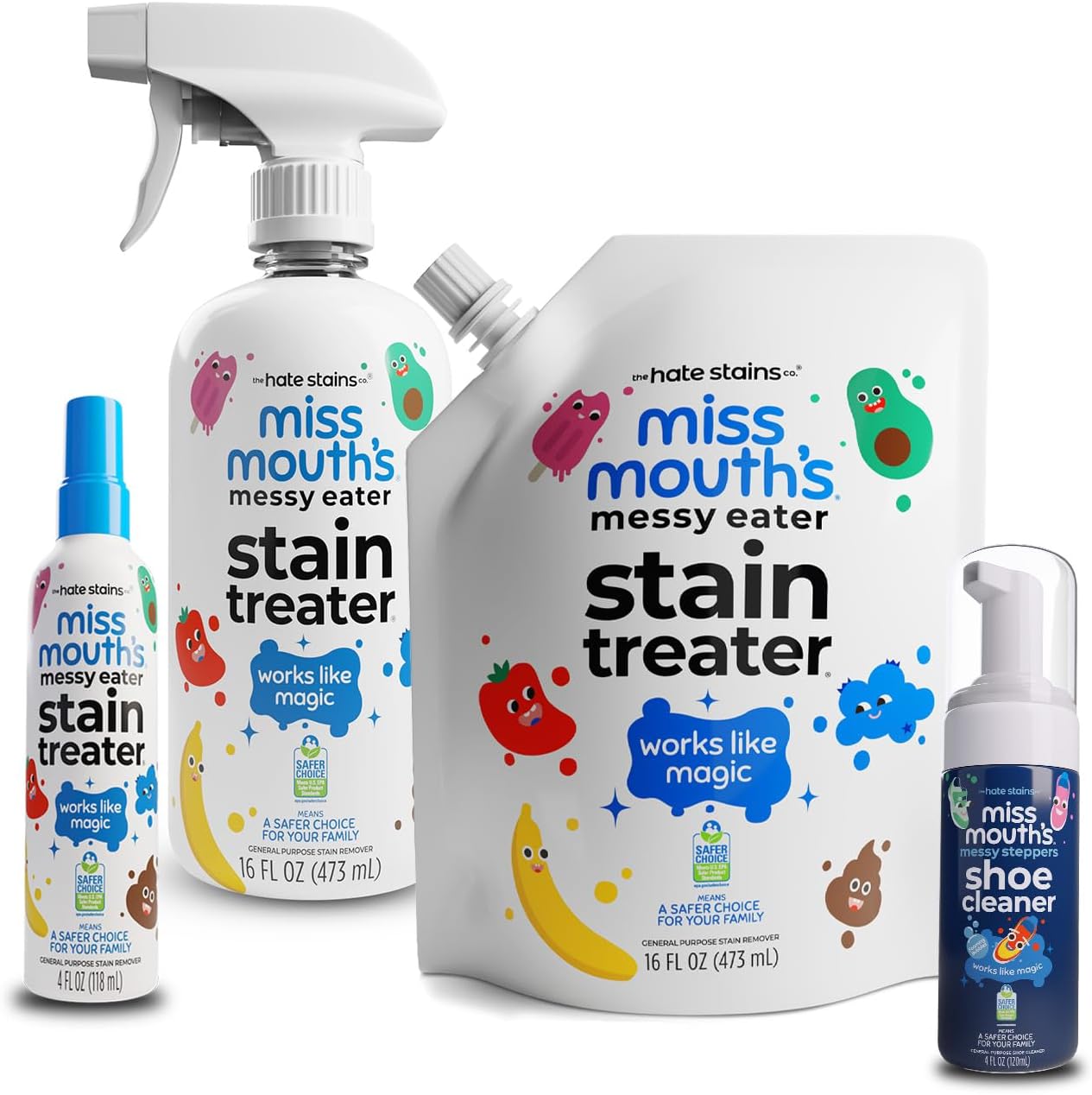 Messy Eater Stain Treater and Messy Steppers Essentials Kit