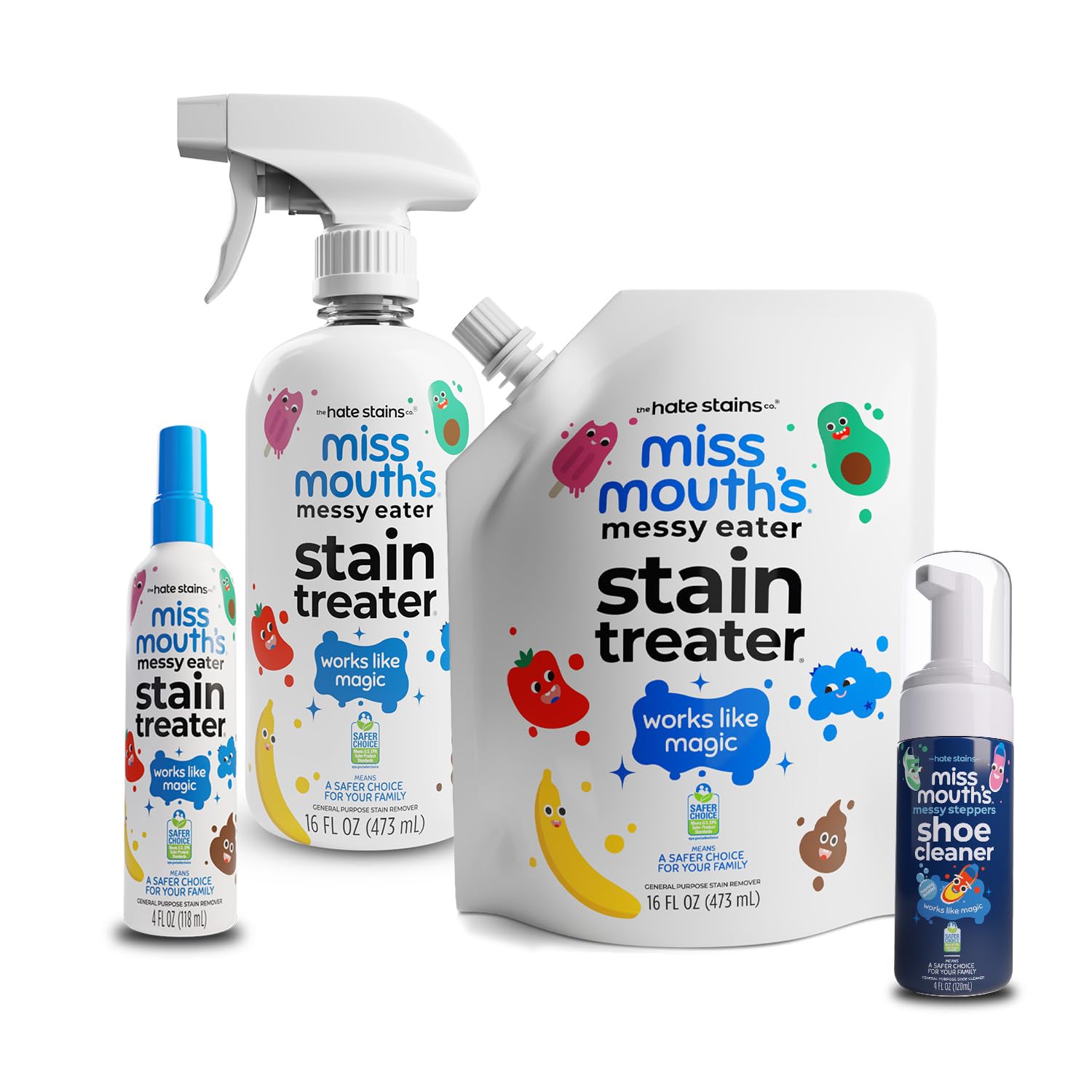 Messy Eater Stain Treater and Messy Steppers Essentials Kit