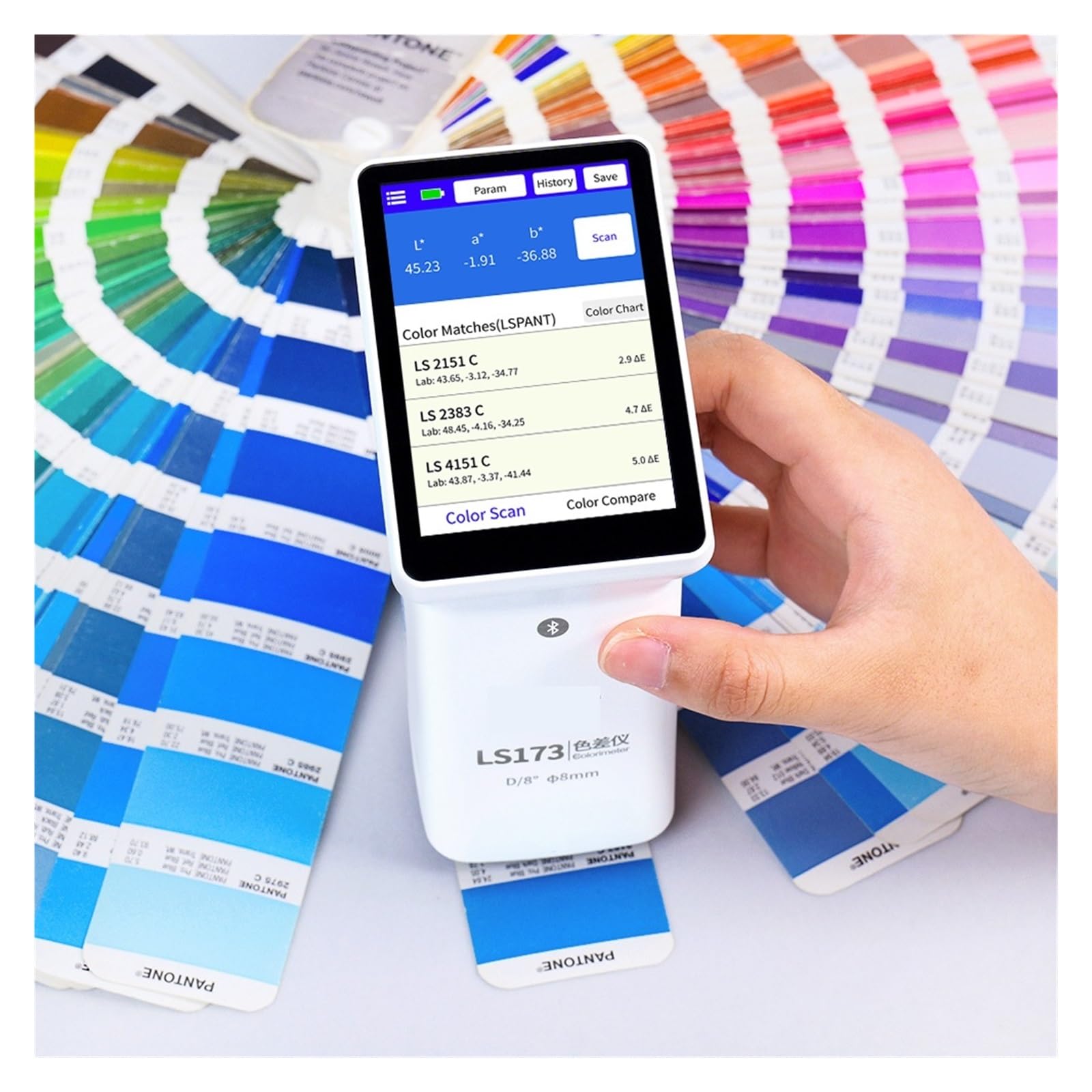 Merhovo One Color Colorimeters, Ls173 D/8 Digital Colormeter Portable Colorimeter Price Paint Color Meter Handheld Rgb For Measurement