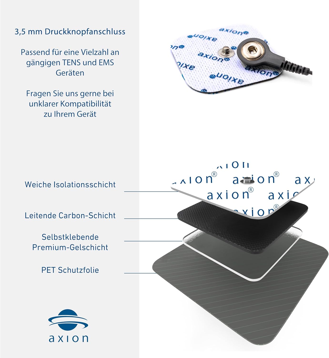Image showing how to store electrode pads on their protective film