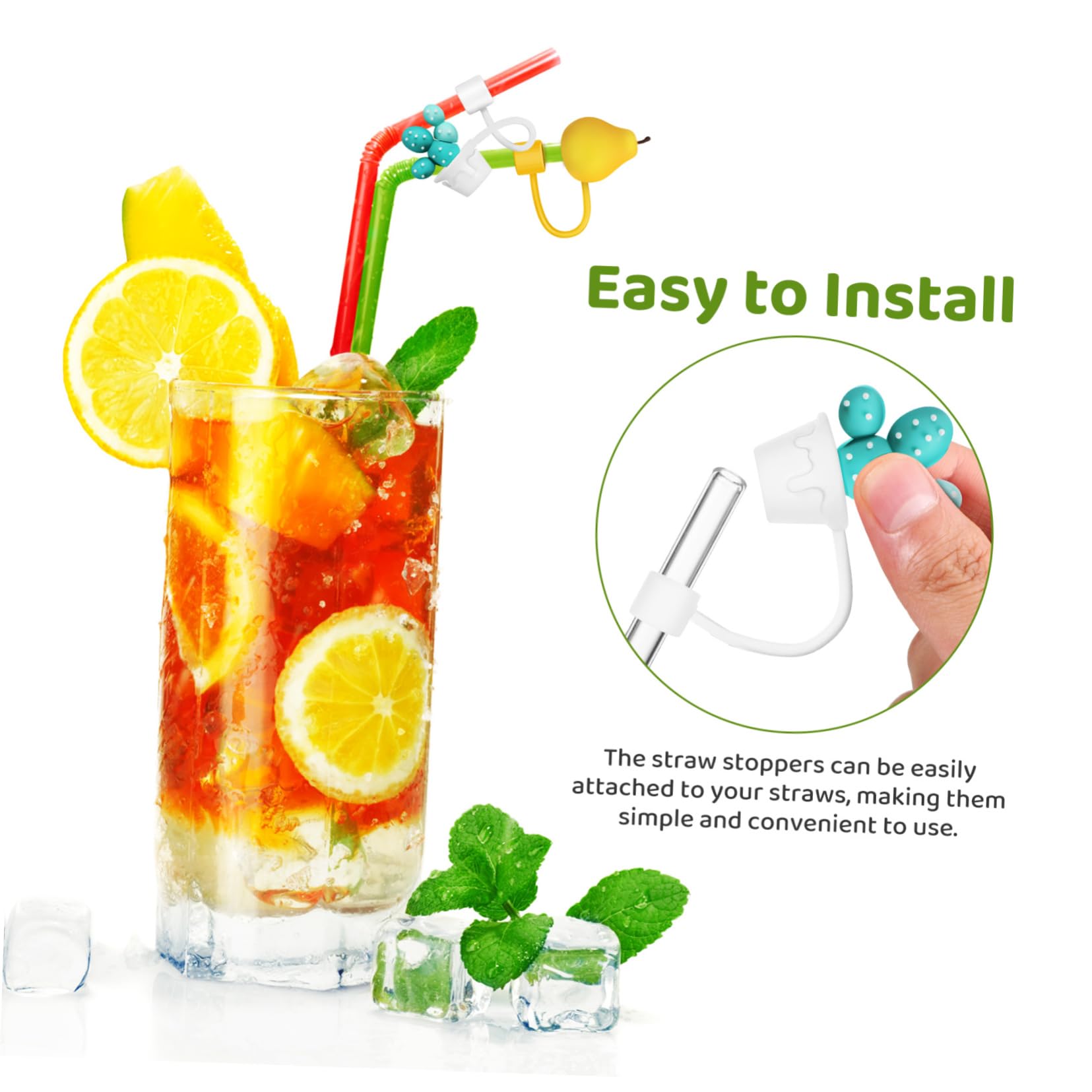 Alipis 40 Teiliges Glas Strohhalm Set Schnaps Strohhalm Silikon Strohhalmspitzen Strohabdeckung Strohkappen Strohstopper Strohaufsätze Für Trinkgläser Kappen Für Strohhalme