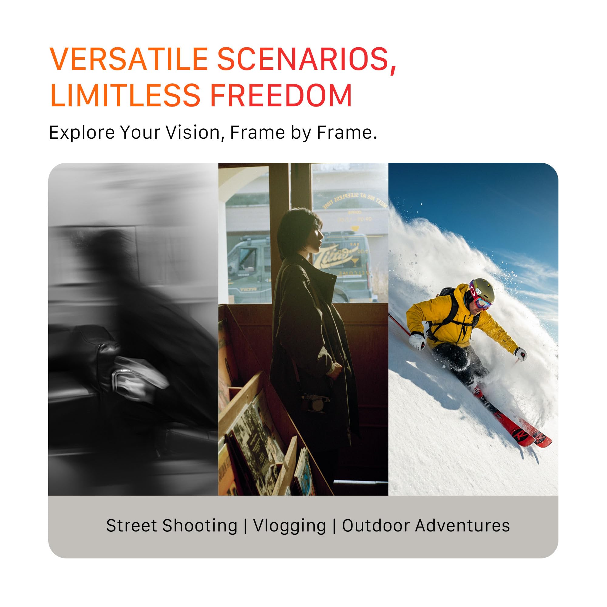Tilta DJI Osmo Action 6 Street Snap Kit | Jaula completa para cámara y agarre de mano de liberación rápida | Almacenamiento de batería integrado, esfera de bloqueo y tapas de botón personalizadas |