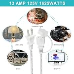 2-Prong Polarized Plug Extension Cord - White 20FT Male to Female 16Ga 13A | NEMA 1-15P to 1-15R, 16AWG 2Prong Polarized Power Plug & Outlet Long Extension Cord for Small Appliances/Christmas Light/Lamp