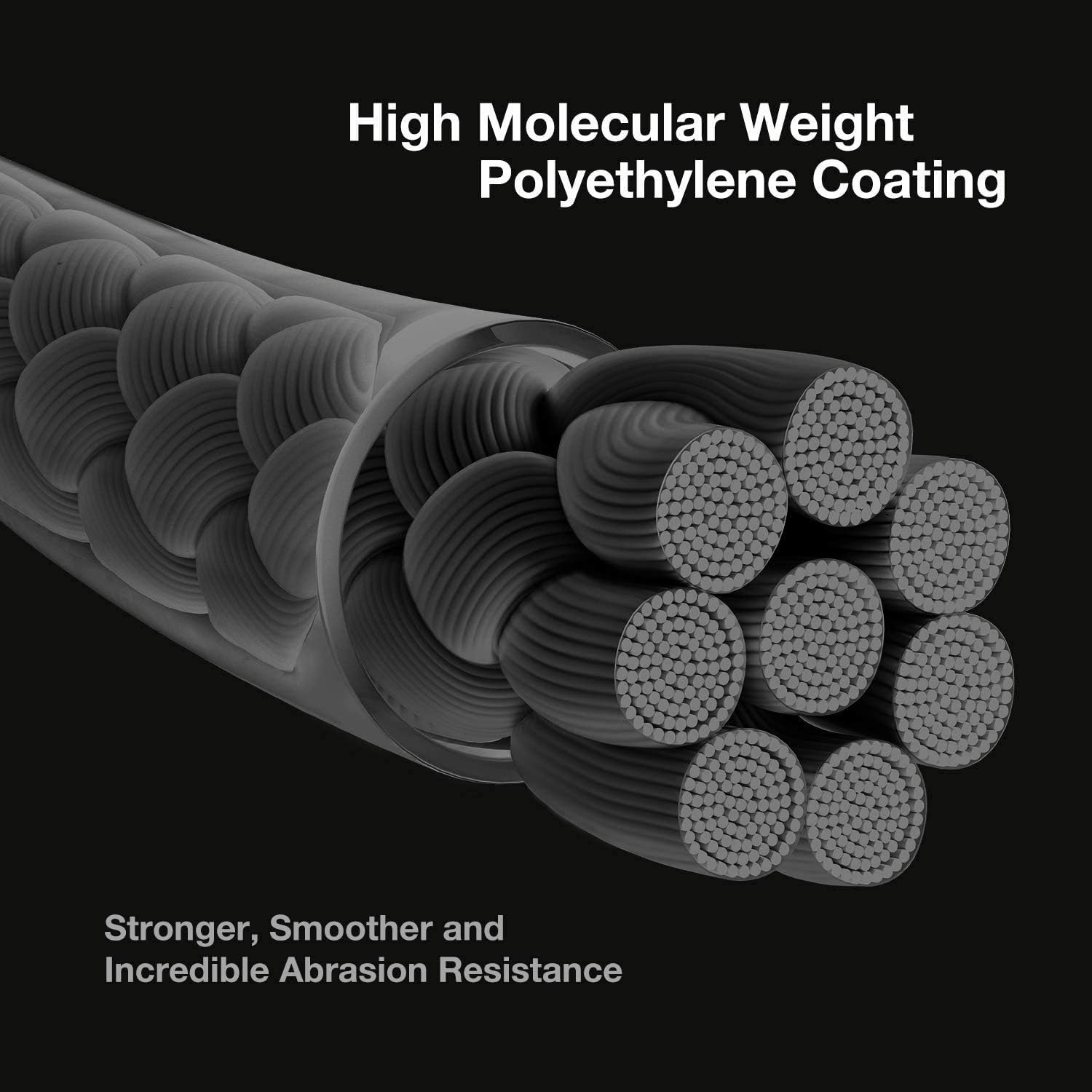 Piscifun Onyx Braided Fishing Line, Superline Abrasion Resistant Braided Lines, Zero Stretch Super Strong, Low Memory, Fast Water Cutting PE Fishing Lines, 6lb-150lb : Sports & Outdoors