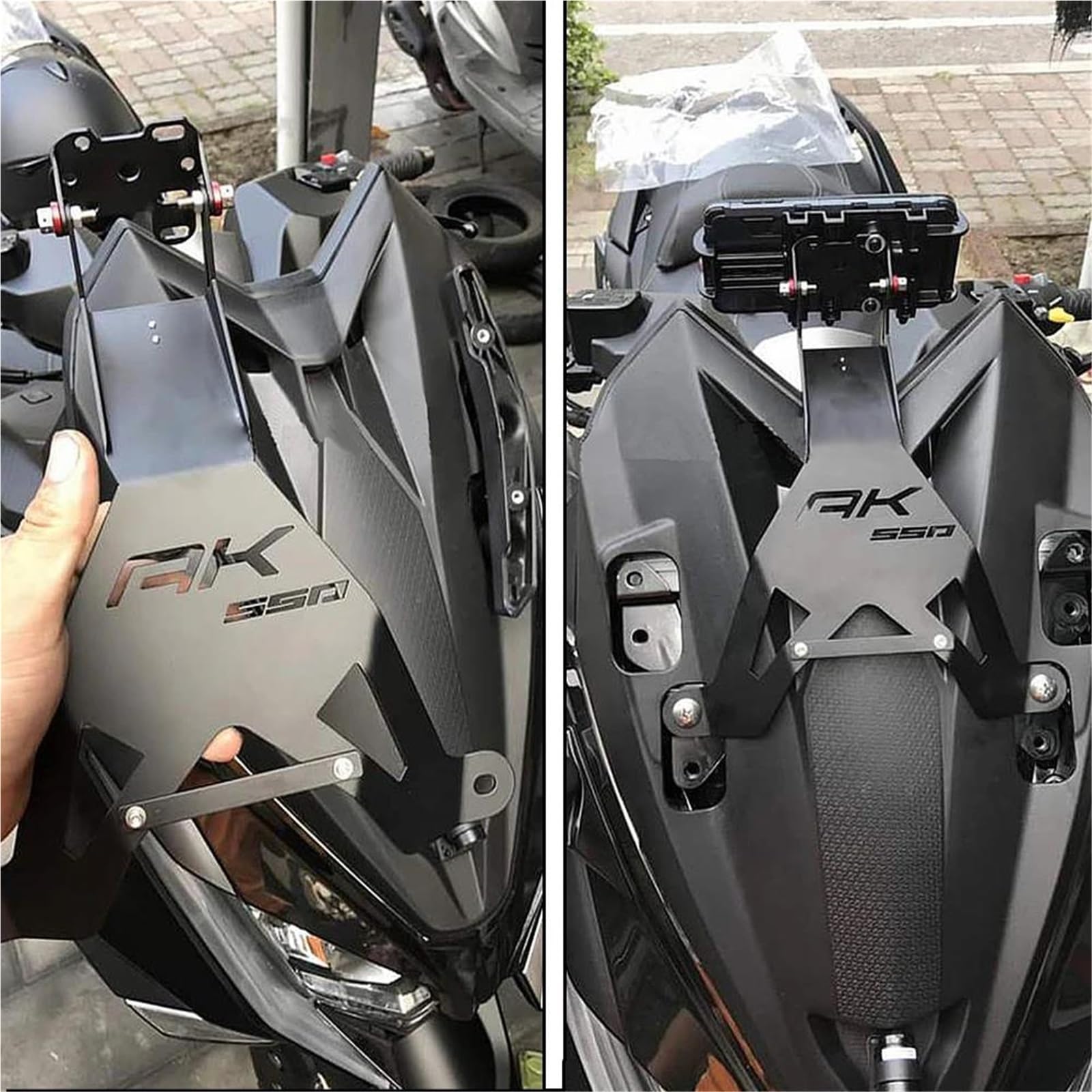 Navigazione GPS Supporto Per Navigatore GPS Per Moto Per KYMCO AK550 Per Per Cellulare Con Staffa Centrale Anteriore Supporto per telefono