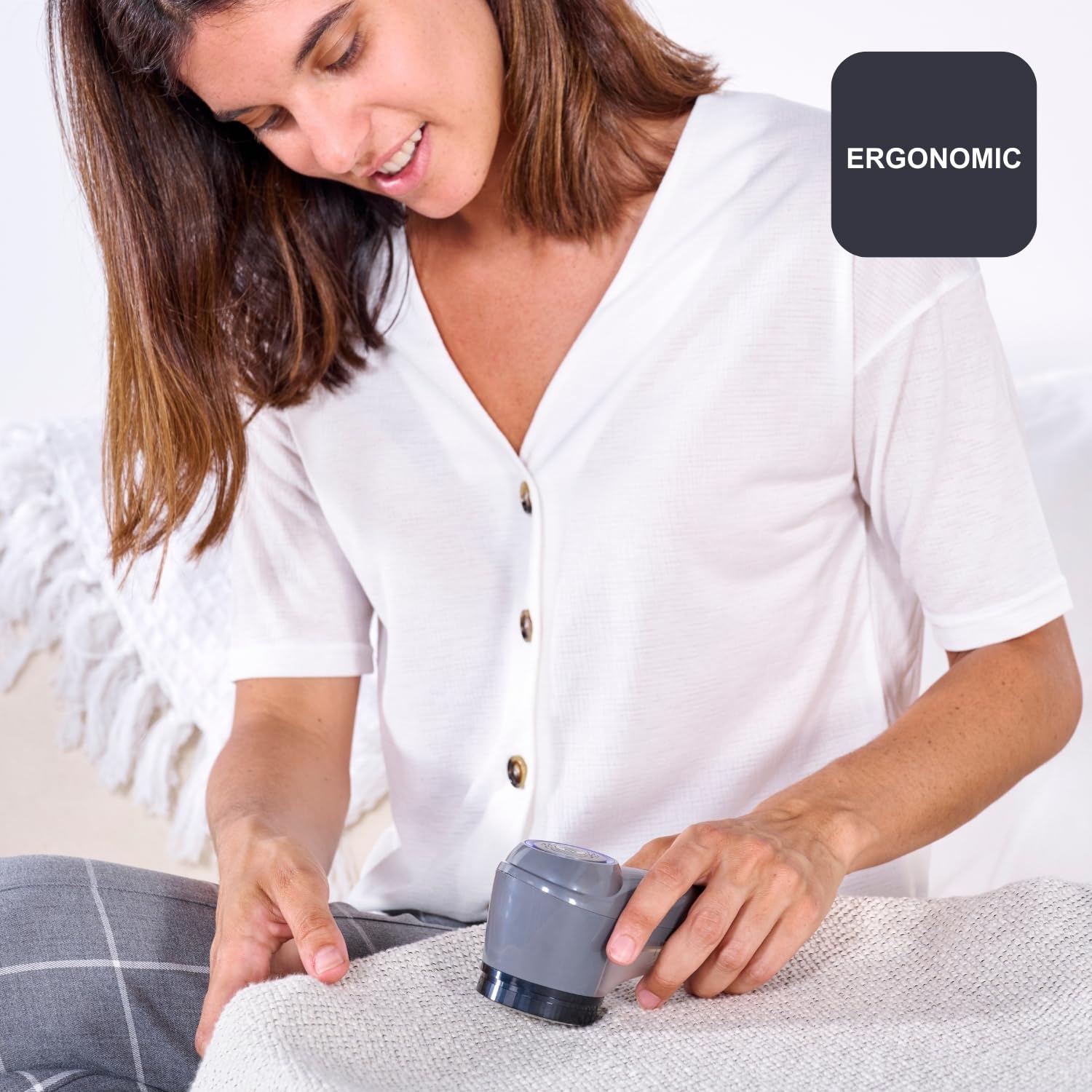 BLACK+DECKER BXLR500E - Bezprzewodowy plusz Rasy, 90 min autonomii, ładowarka USB, wyjmowany zbiornik łatwy do czyszczenia, odpowiedni do wszystkich tkanin, ergonomiczny design