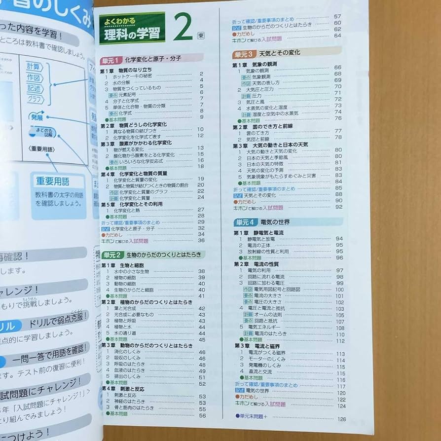 よくわかる理科の学習　1年&2年&3年　3セット　解答付 よくわかる 理科の学習 1 & 解答と解説 1 - メルカリ