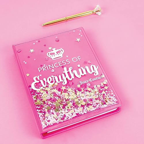 Miniatura 3 de Juicy Couture: Princess Of Everything - Juego de diario y bolígrafo con purpurina, rosa y dorado, hazlo real, adolescentes y niñas, diario a la moda