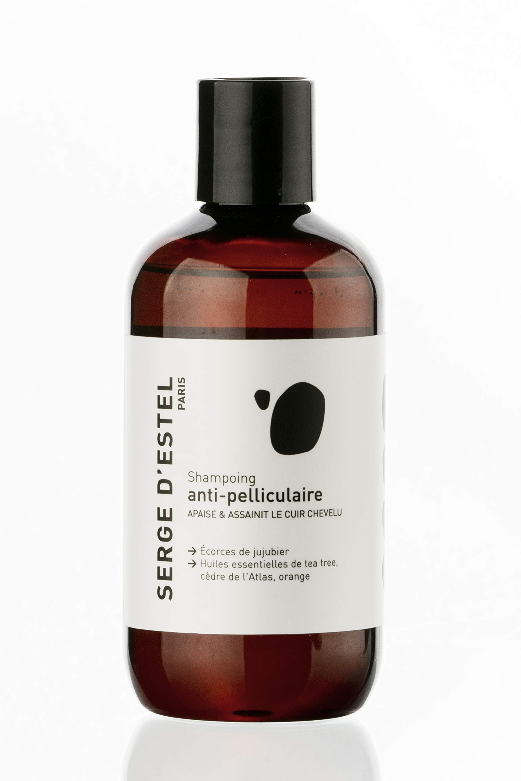 SERGE D'ESTEL PARISShampoo Anti-Dandruff Sulfate Free 250Ml Purifies Hair Scalp, Eliminate Dandruff And Appease Itching Shampoo 100% Vegan
