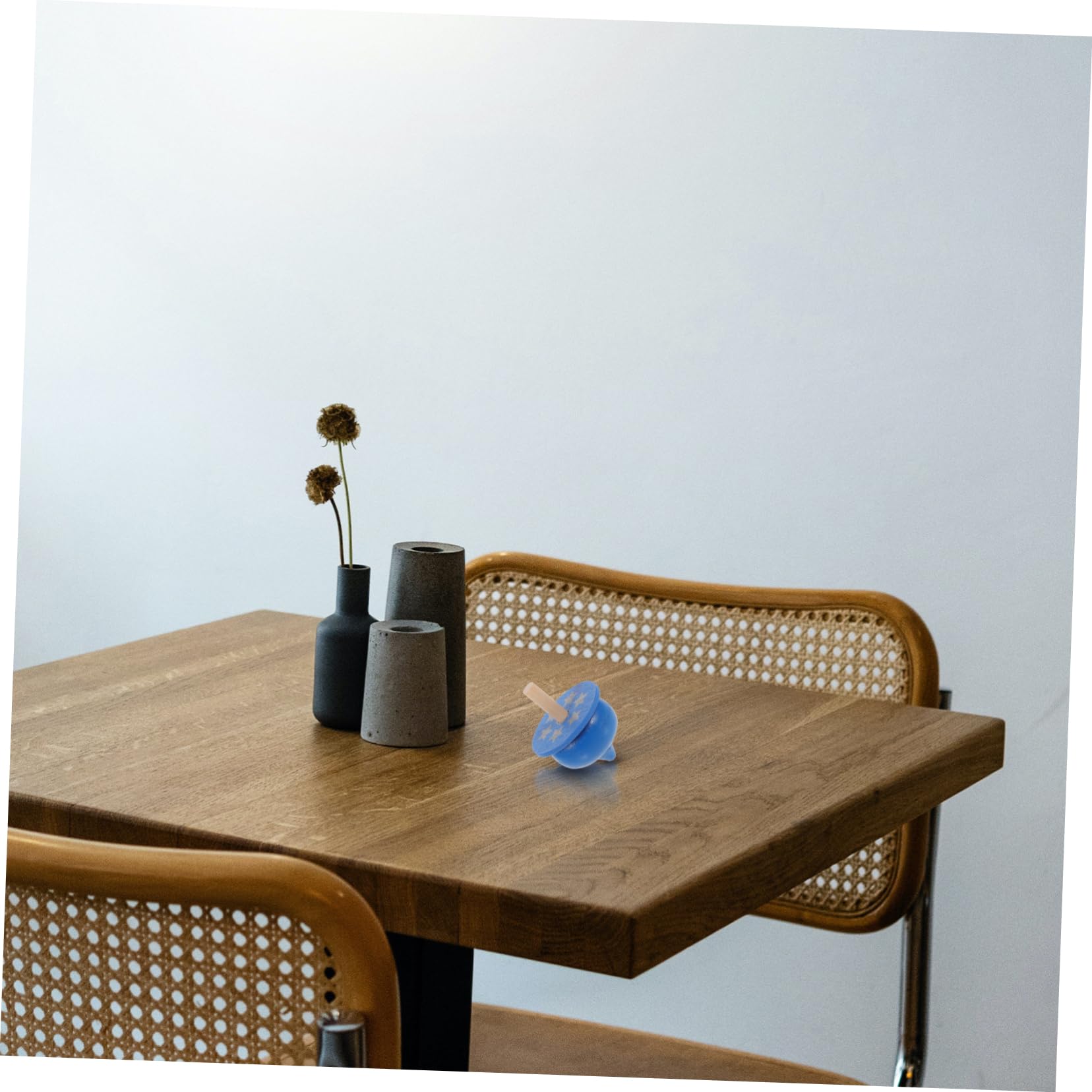 NAMOARLY Wooden Peg-top Game Kids Educational Toys 4pcs Wooden Spinning Top for Boys and Girls Safe