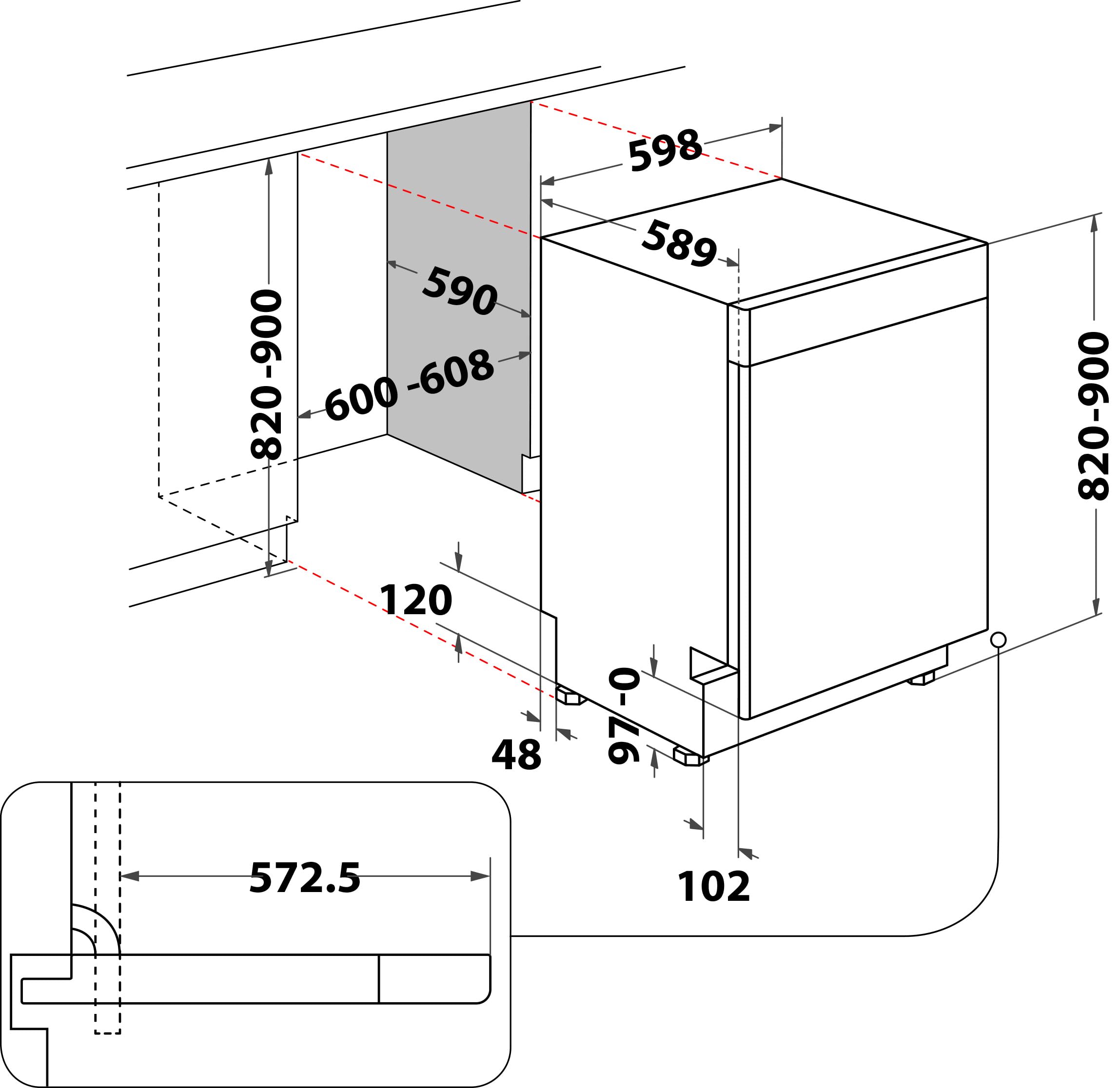 Bauknecht BK4UB14BN7A0X Unterbau-Geschirrspüler 60 cm ActiveDry Startzeitvorwahl MultiZone Besteckschublade