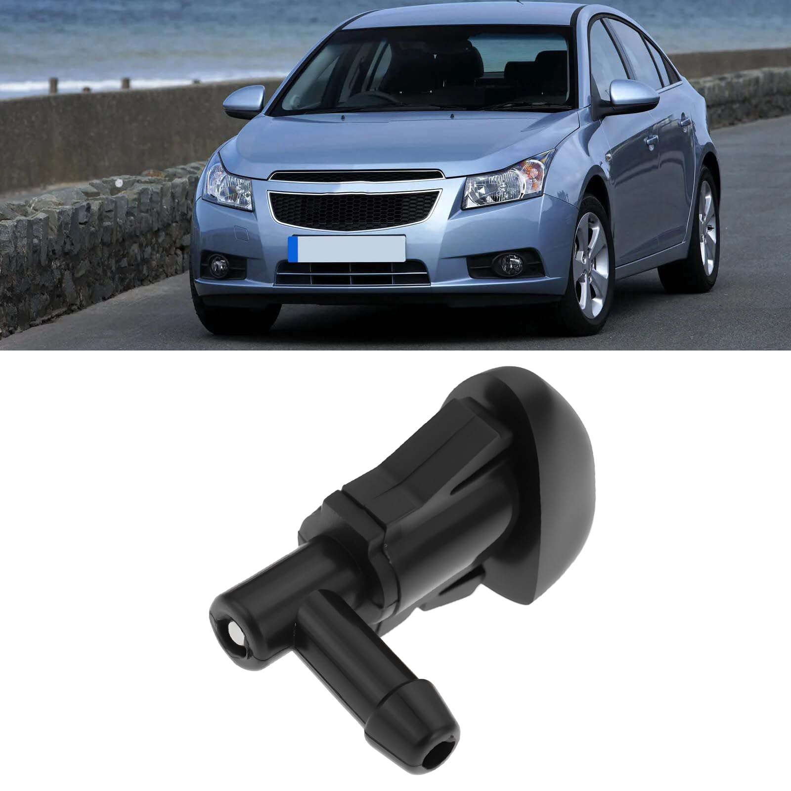 OTOTEC 2 szt. dysza spryskiwacza przedniej szyby samochodu 94556605 kompatybilna z Chevrolet Cruze J300 2008-2016