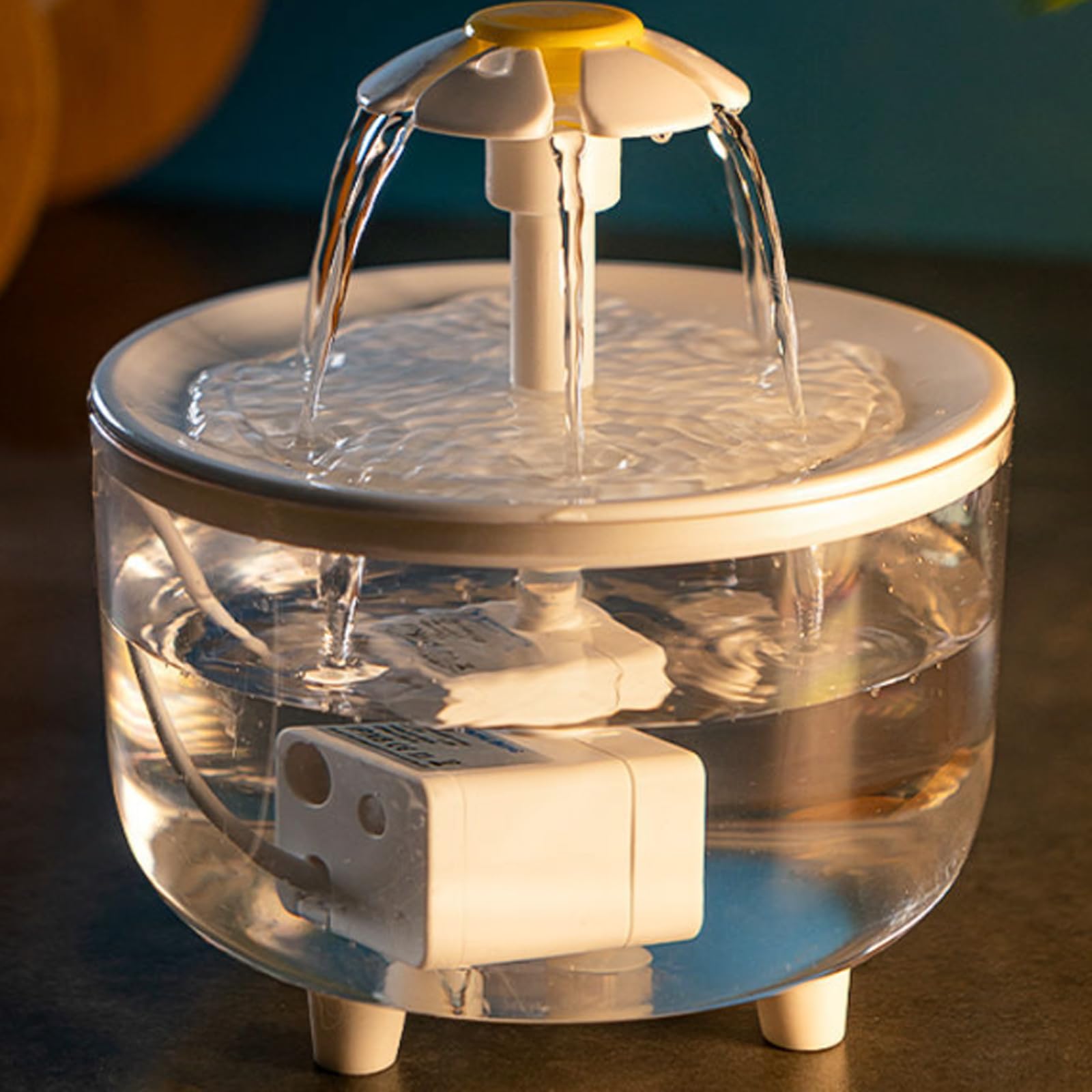 Waterfontein voor katten, ultrastil, 1,5 l, waterfontein voor katten, draadloos, kat, waterfontein voor huisdieren, met filter voor katten, vogels en honden