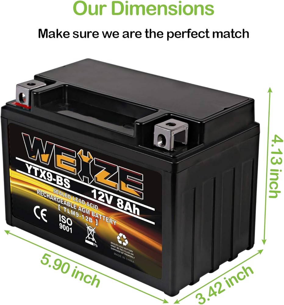 Weize YTX9-BS Maintenance Free Lead-Acid Battery For Liberia | Ubuy