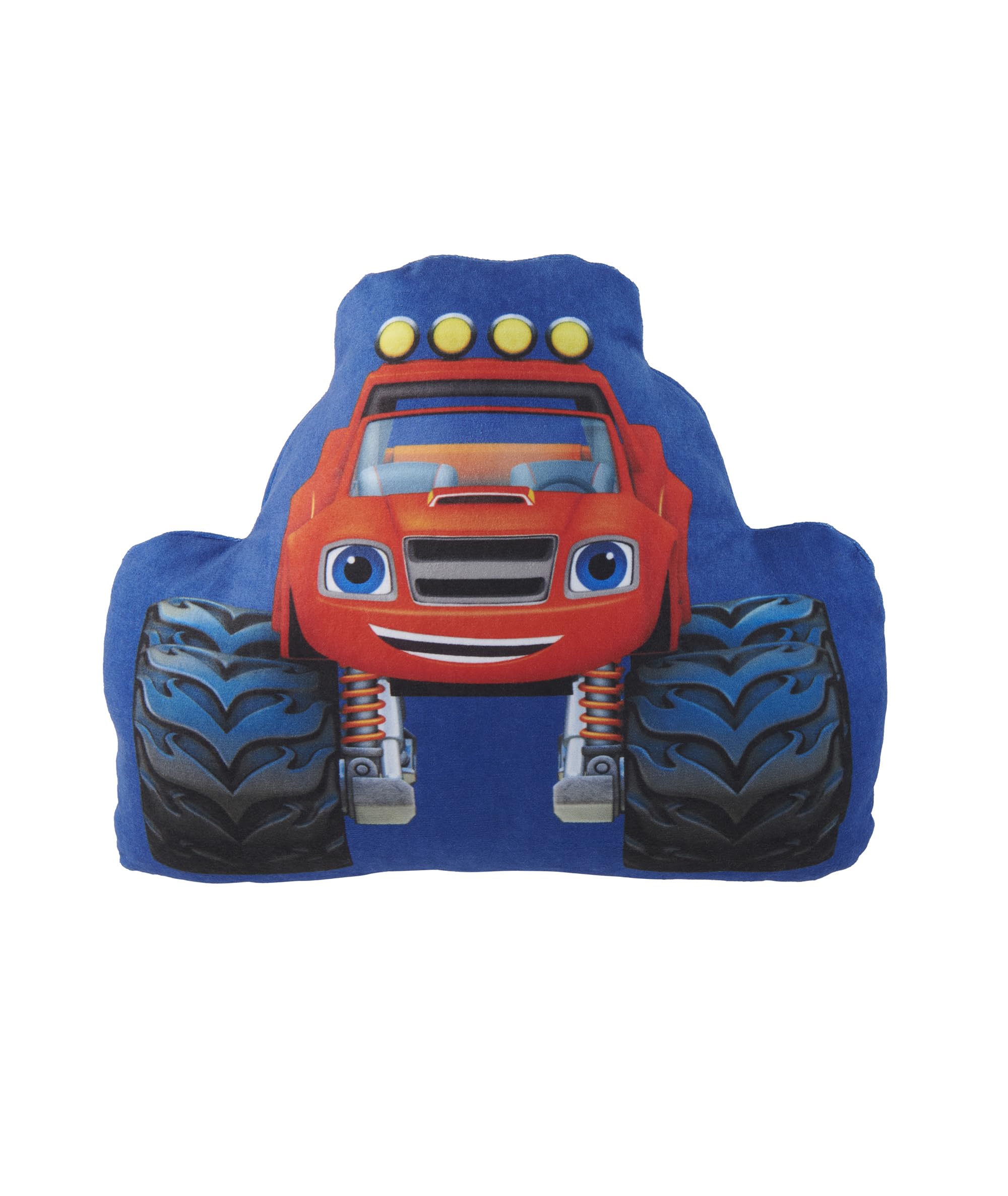United Labels Blaze und die Monster Truck, poduszka na sofę, pluszowa poduszka dekoracyjna, dekoracyjna, 28 x 24 cm, niebieska