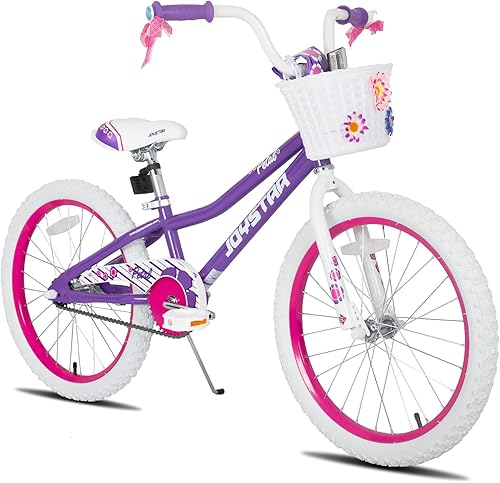 Miniatura 11 de JOYSTAR Bicicleta para niñas pequeñas y niños de 3 a 10 años, bicicleta para niños de 14, 16 y 18 pulgadas, con ruedas de entrenamiento y frenos de