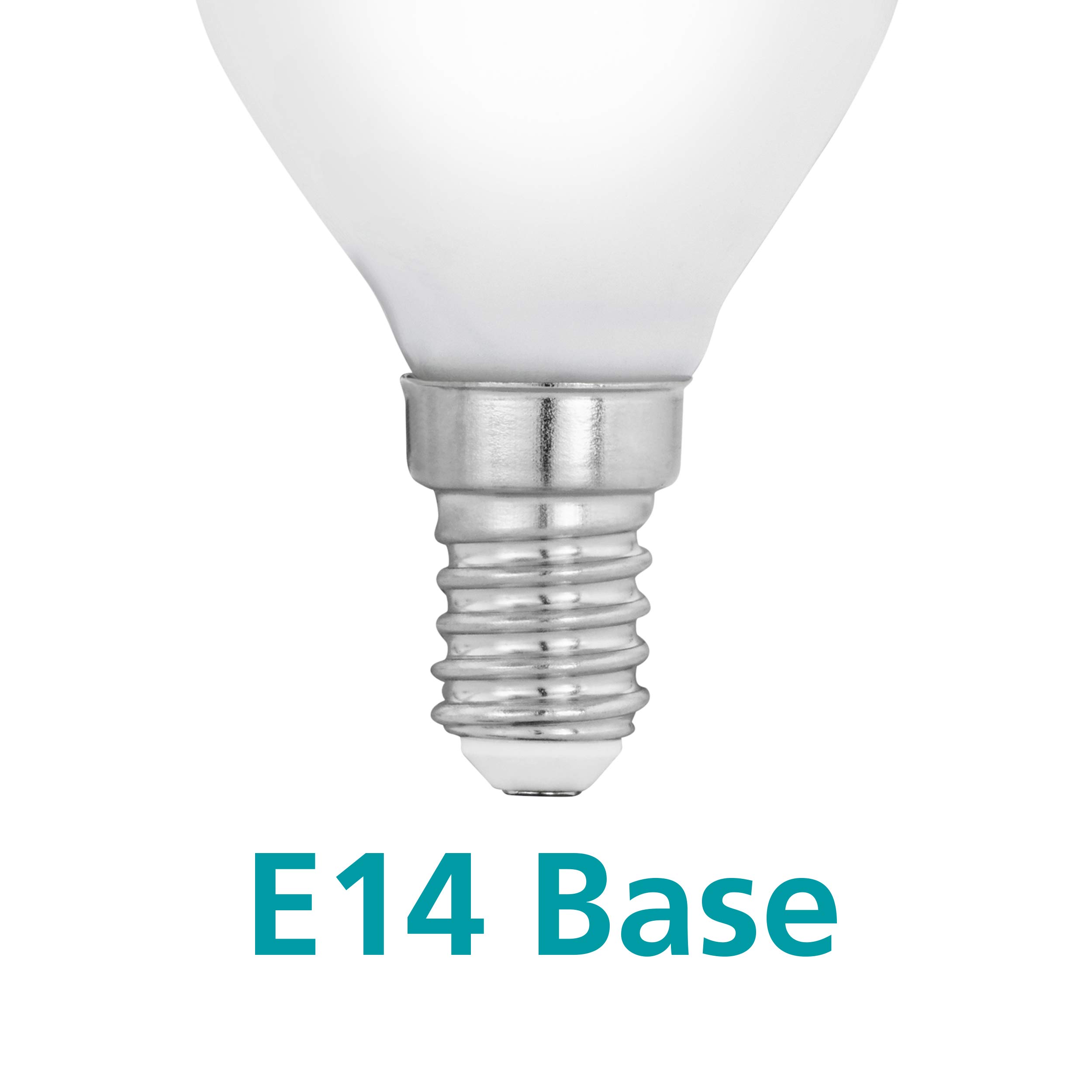 Eglo E14 LED Light Bulb Milky, Drop-Shaped Opaque Edison lamp, 4 watt (Equivalent to 40 watt), 470 Lumen, Warm White Glow - Image 4