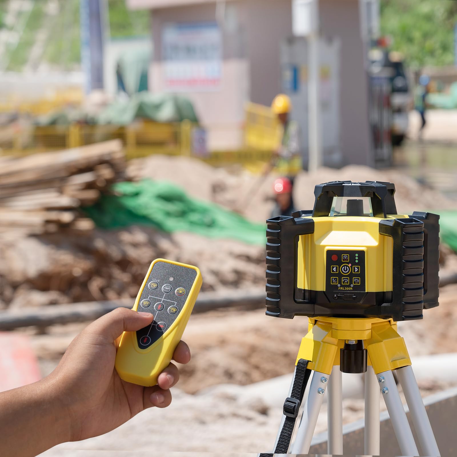 Rotating Level Snapklik.com : Firecore Rotary Laser Level Kit, 360 Degree Self ...