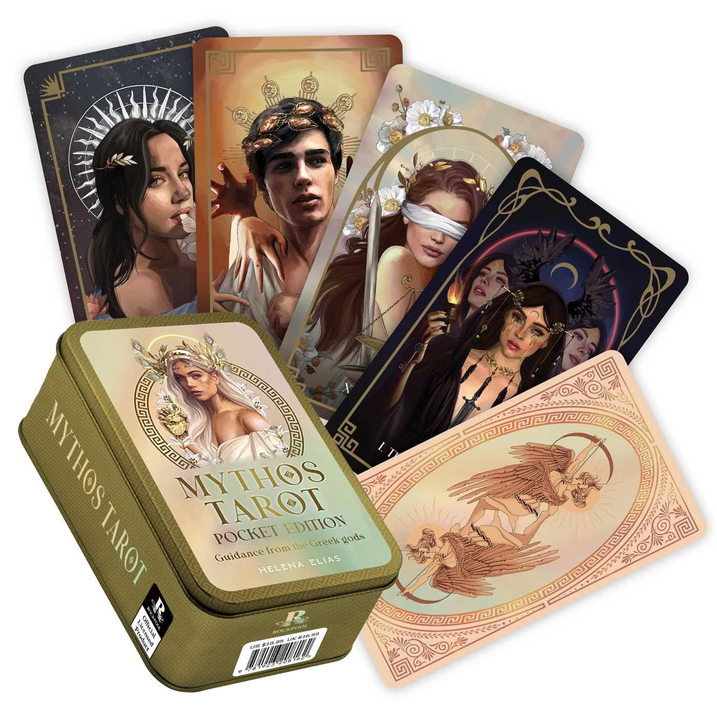 Mythos Tarot Pocket Tin Edition: Guidance from the Greek Gods (Rockpool Tarot)