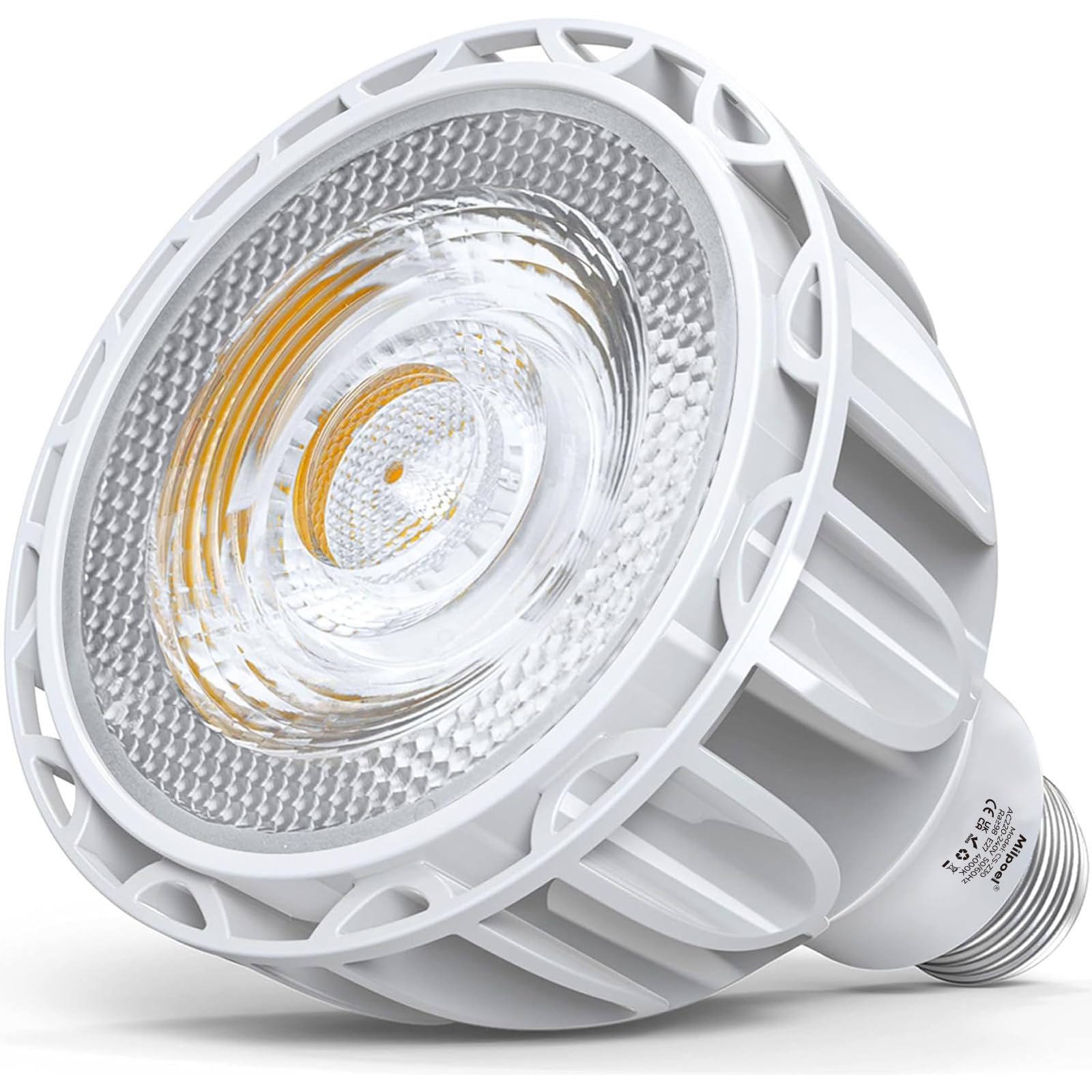 Milpoel 20W LED Grow Light for Indoor Plants Full Spectrum E27 Plant Grow Light Bulb for Seedlings Succulents Flowers Hydroponic (White