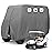 FLYMEI Golf Cart Covers 2 Passenger, Waterproof Winter Outdoor Golf Cart Cover for EZ GO Club Car and Yamaha, Dustproof and Windproof, 95L x 48W x 66H, Grey