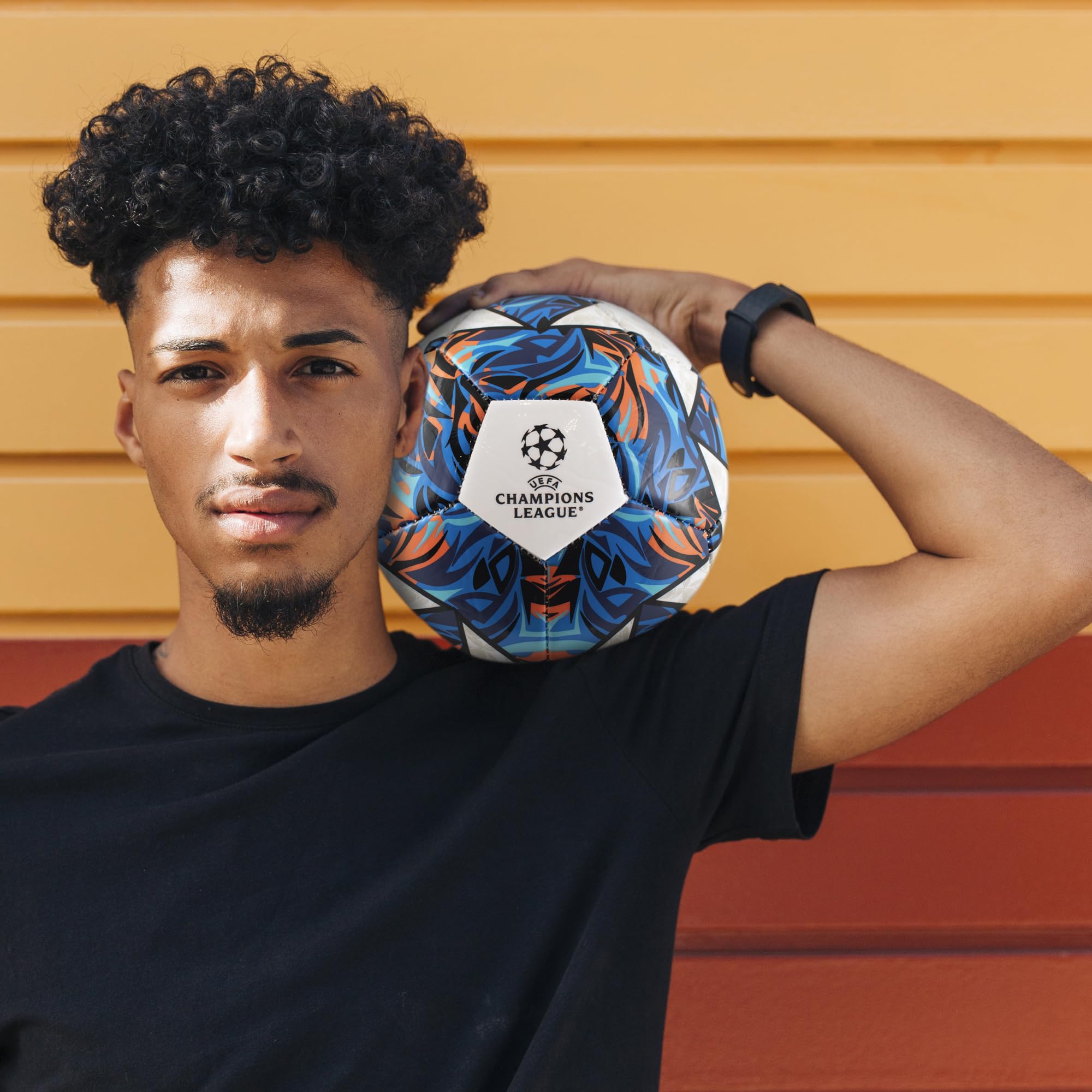 Hy-Pro UEFA Champions League Football, Size 5, Officially Licensed, Training, Match, Merchandise, Collectible For Kids and Adults, Great Football Gift Idea