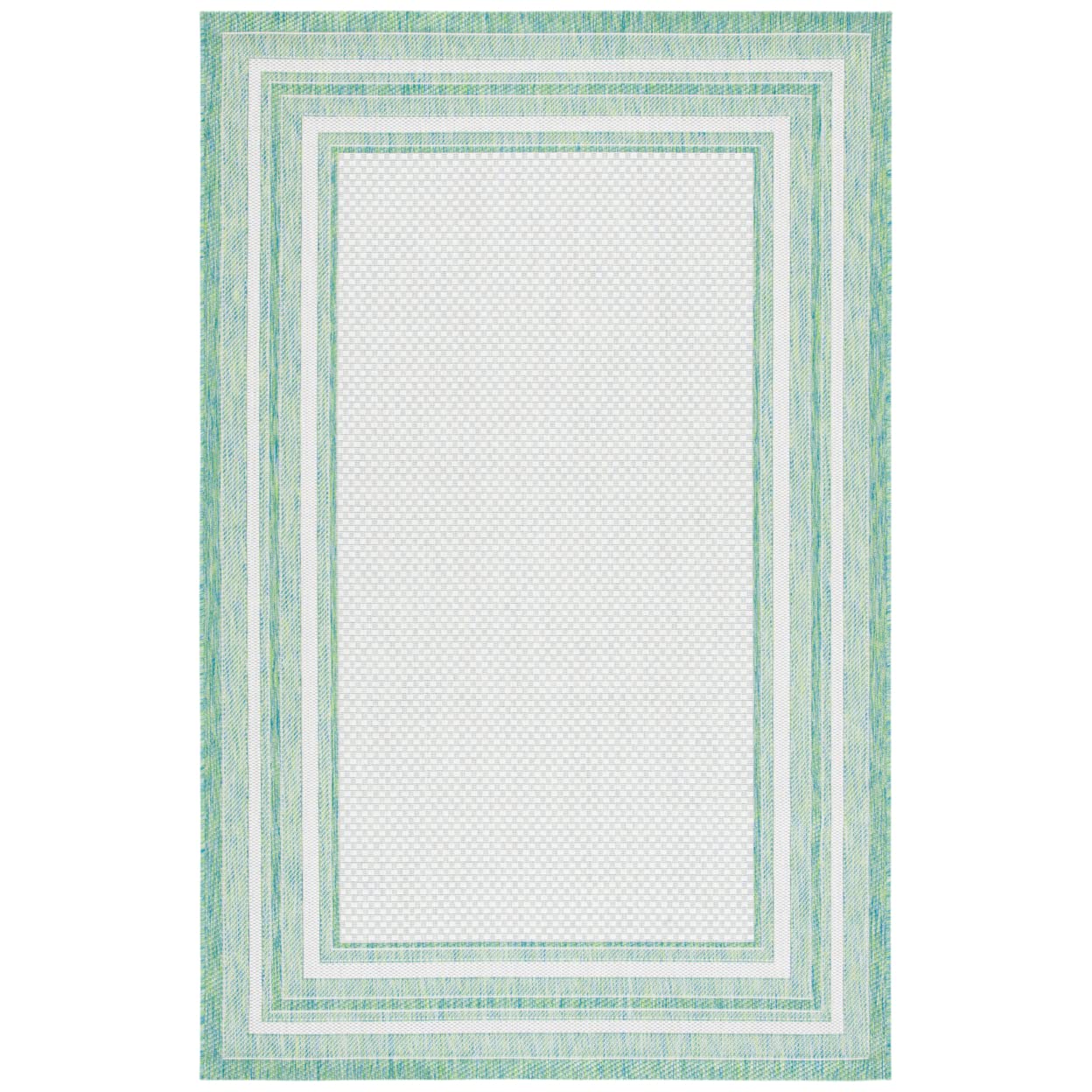 SafaviehSafavieh Courtyard Collection Accent Rug - 2' x 3'7", Ivory & Green, Non-Shedding & Easy Care, Indoor/Outdoor & Washable-Ideal for Patio, Backyard, Mudroom (CY8475-55712)