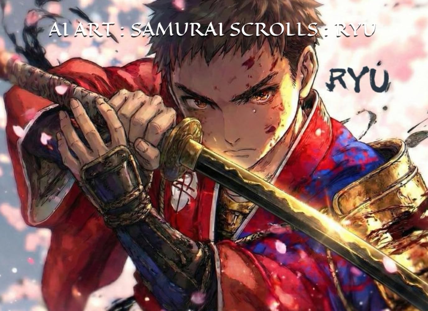AI ART : SAMURAI SCROLLS : RYU