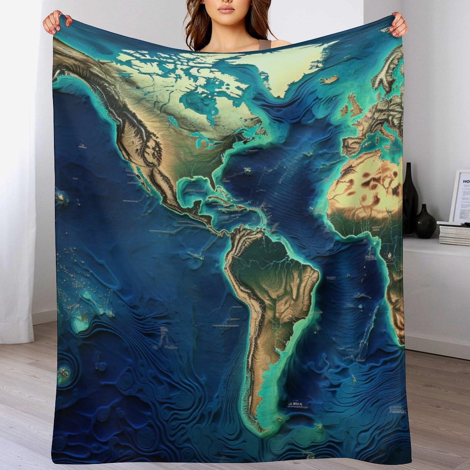 Manta de franela fina para sofá con acabado premium multiestacional de 130 x 180 cm