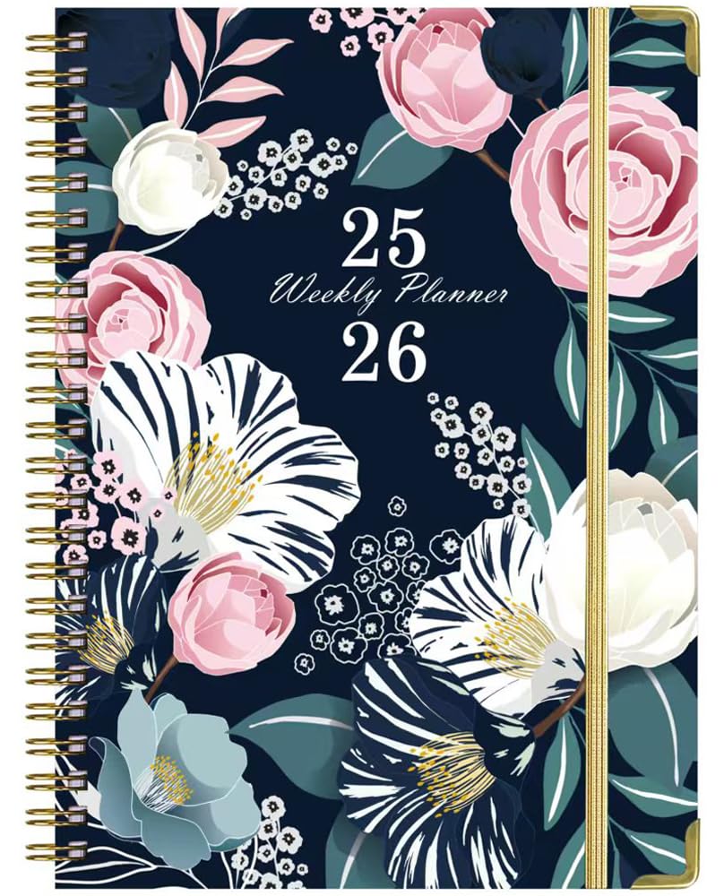 2025-2026 Planner – Weekly ＆ Monthly Planner 2025, July. 2025 – Jun. 2026, 6.2" x 8.5" with Tabs, Flexible Hardcover, Thick Paper, Strong Twin-Wire