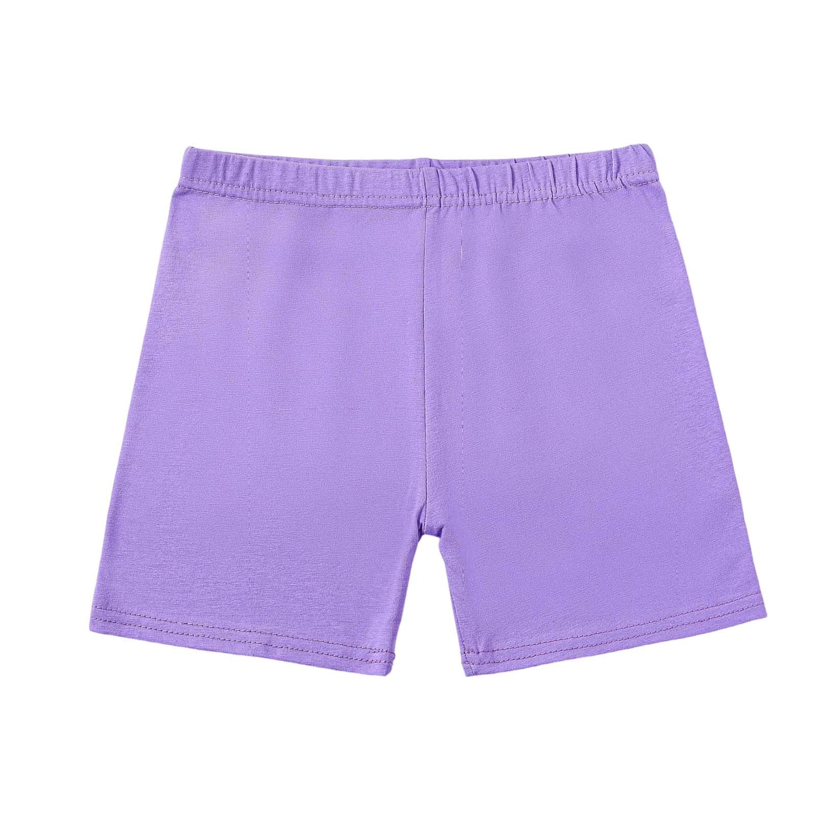 Generisch Mädchen Kurze Leggings Baumwolle Radlerhose Sommer Activewear Shorts, Kinder Unter Kleid Hosen, Elastische Sporthose Turnhose Sommerhose für Sport Laufen Tanz Wandern