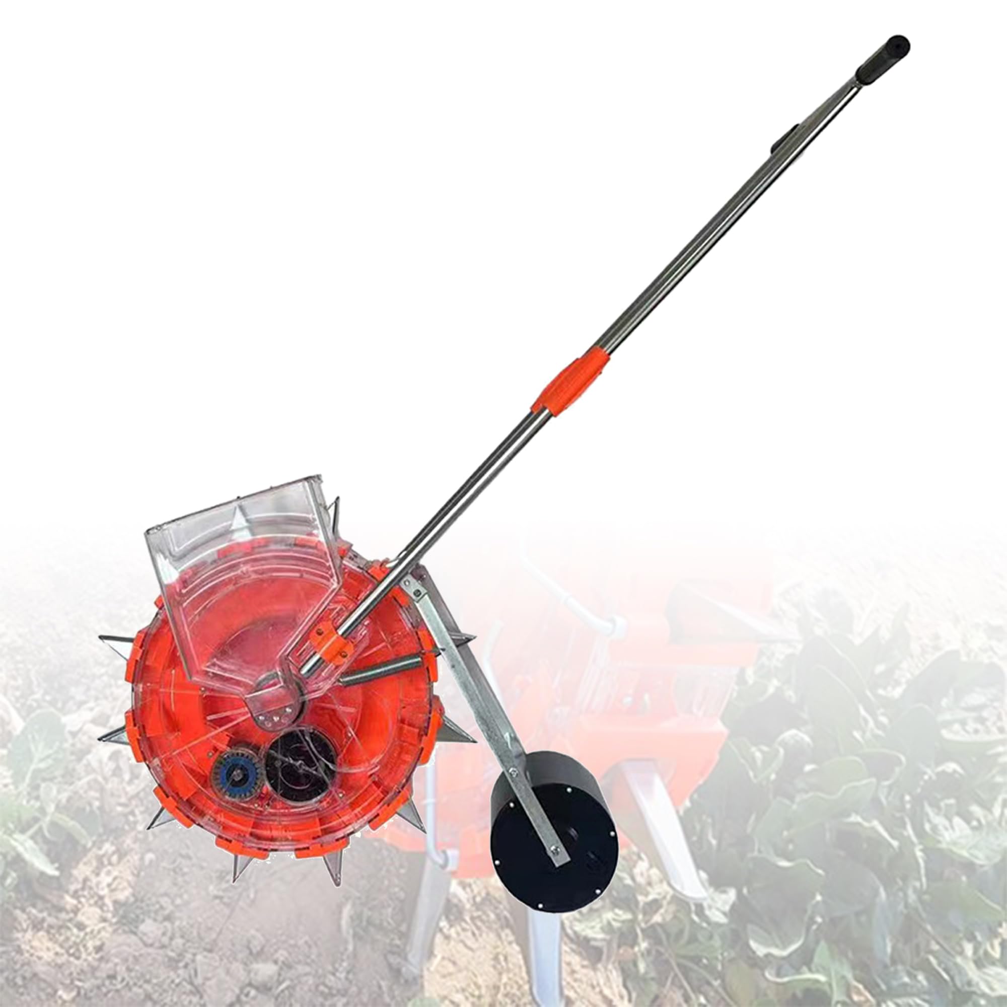 Semoir portable et manuel avec applicateur d'engrais pour une plantation précise dans les jardins, les fermes et les ranchs