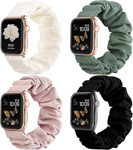 Recoppa - Correa elástica compatible con Apple Watch de 1.49, 1.61, 1.65, 1.57, 1.73 y 1.77pulgadas, con bonito estampado, banda elástica para