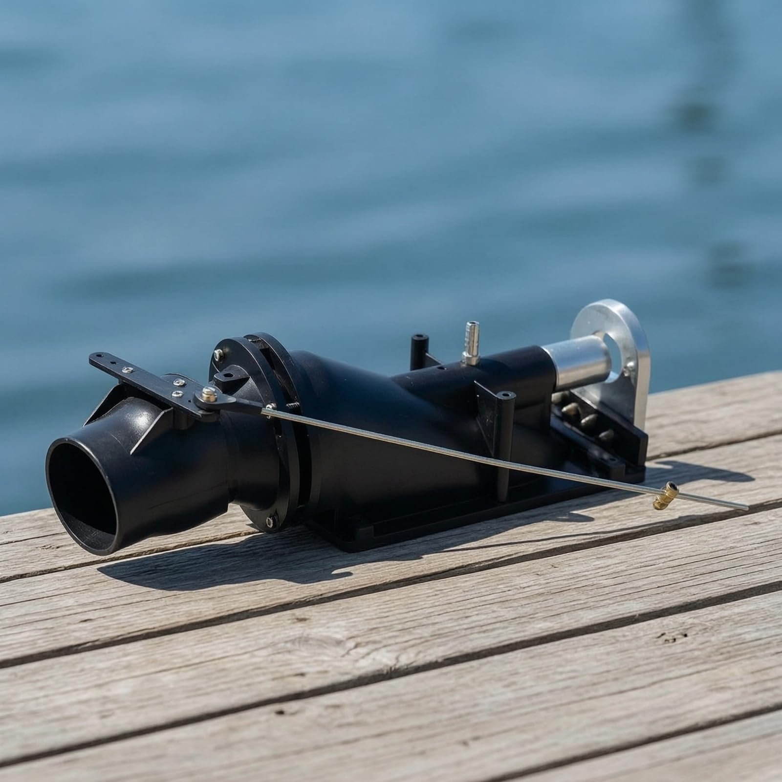 Perfeclan Unidad de Propulsión Marina para Barco RC Jet Eje 5 Mm Hélice 40 Mm Cuerpo Resistente Manguito Aluminio Refrigeración por Agua Adecuada para Barcos Teledirigidos