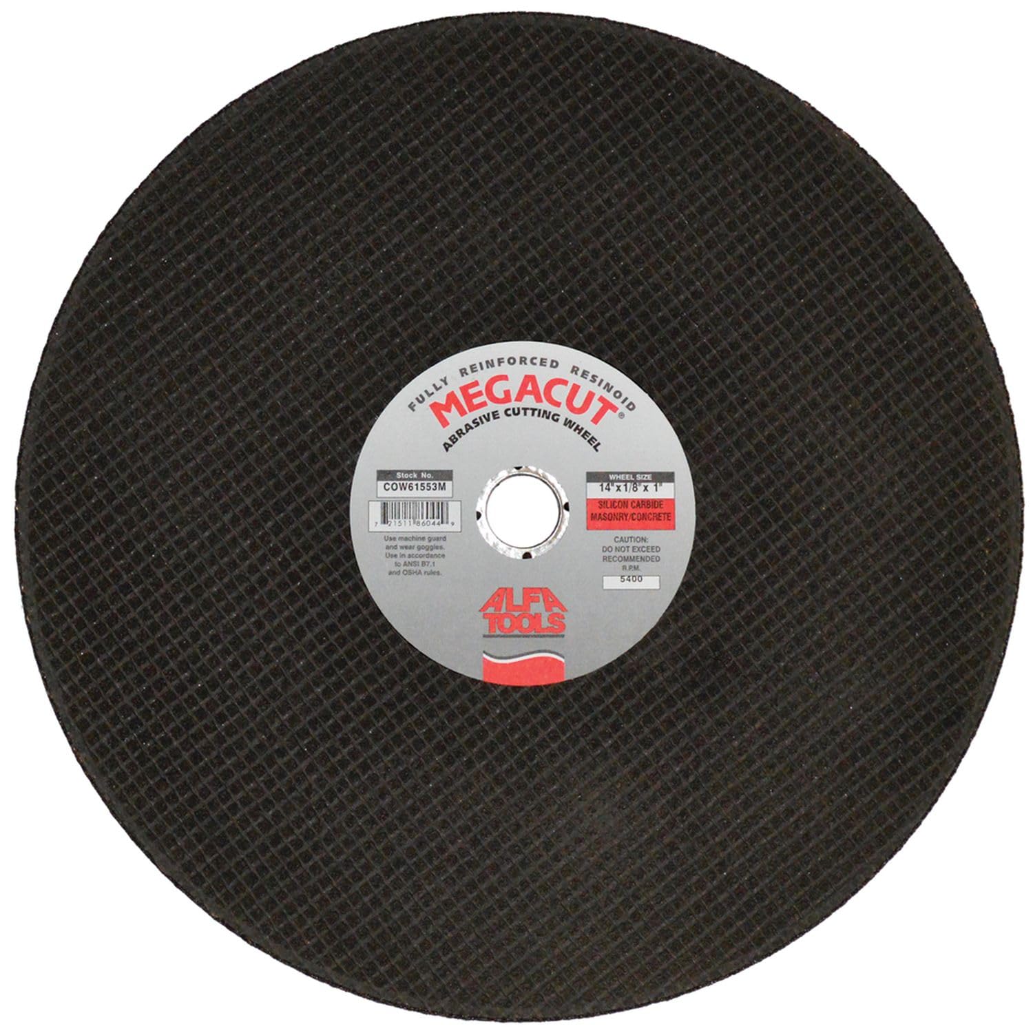 ALFA COW61552G - 12" x 20mm Arbor Aluminum Oxide Chop Saw Blade (10pk)